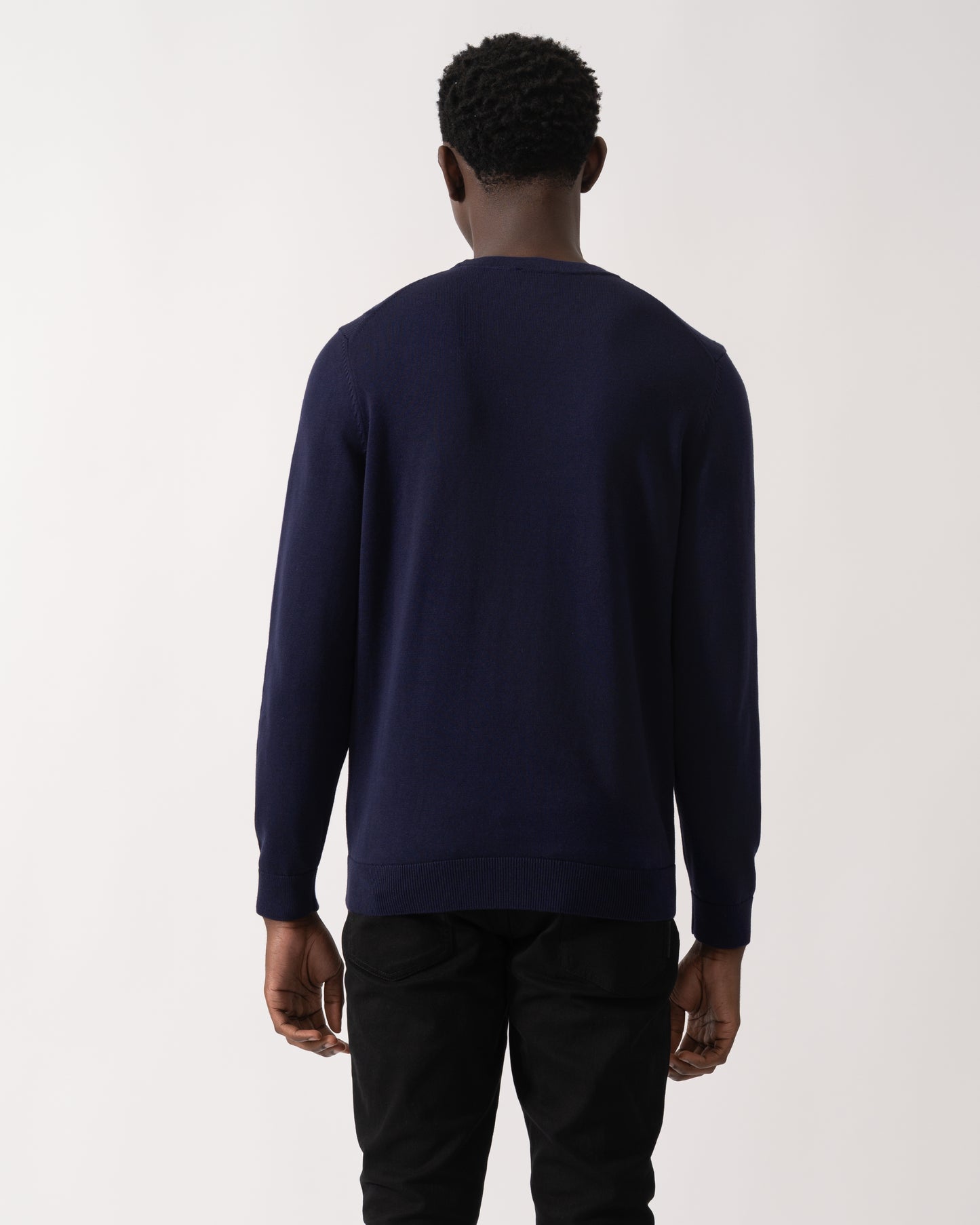 HUGO San Cassius Mens Crew Neck Sweater - Navy 418