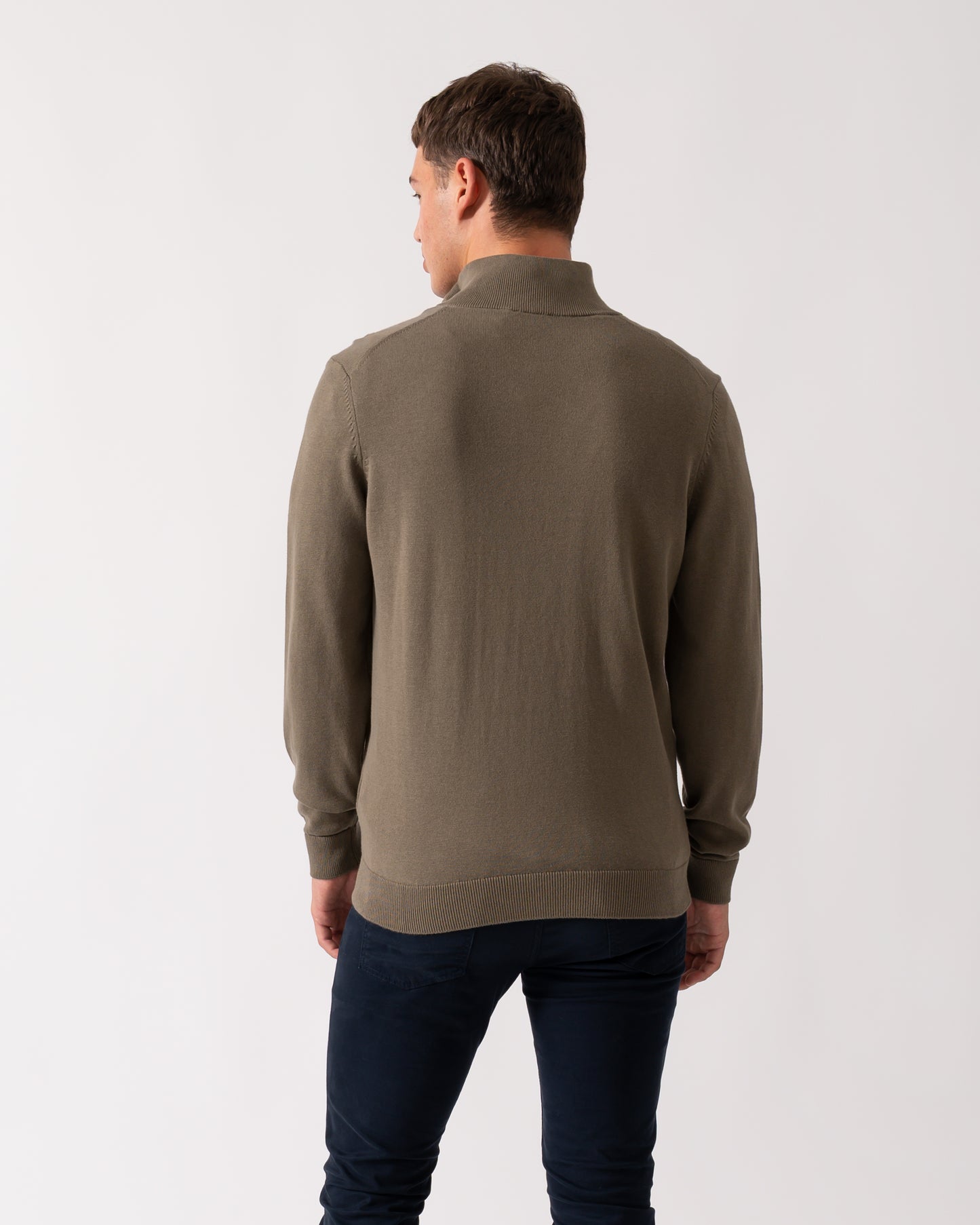HUGO San Quintus-C Mens 1/4 Zip Pullover - Medium Grey 032