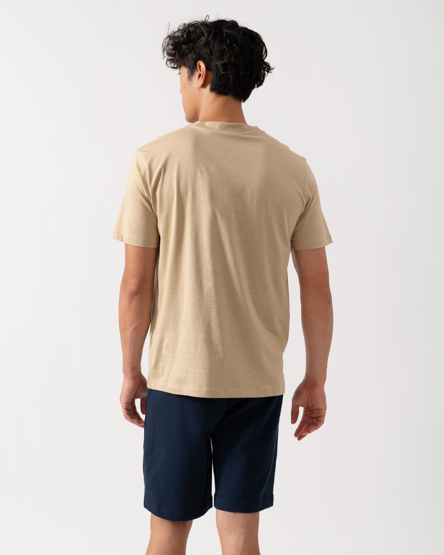 HUGO Dapusi Mens Logo Print T-Shirt - Medium Beige 269