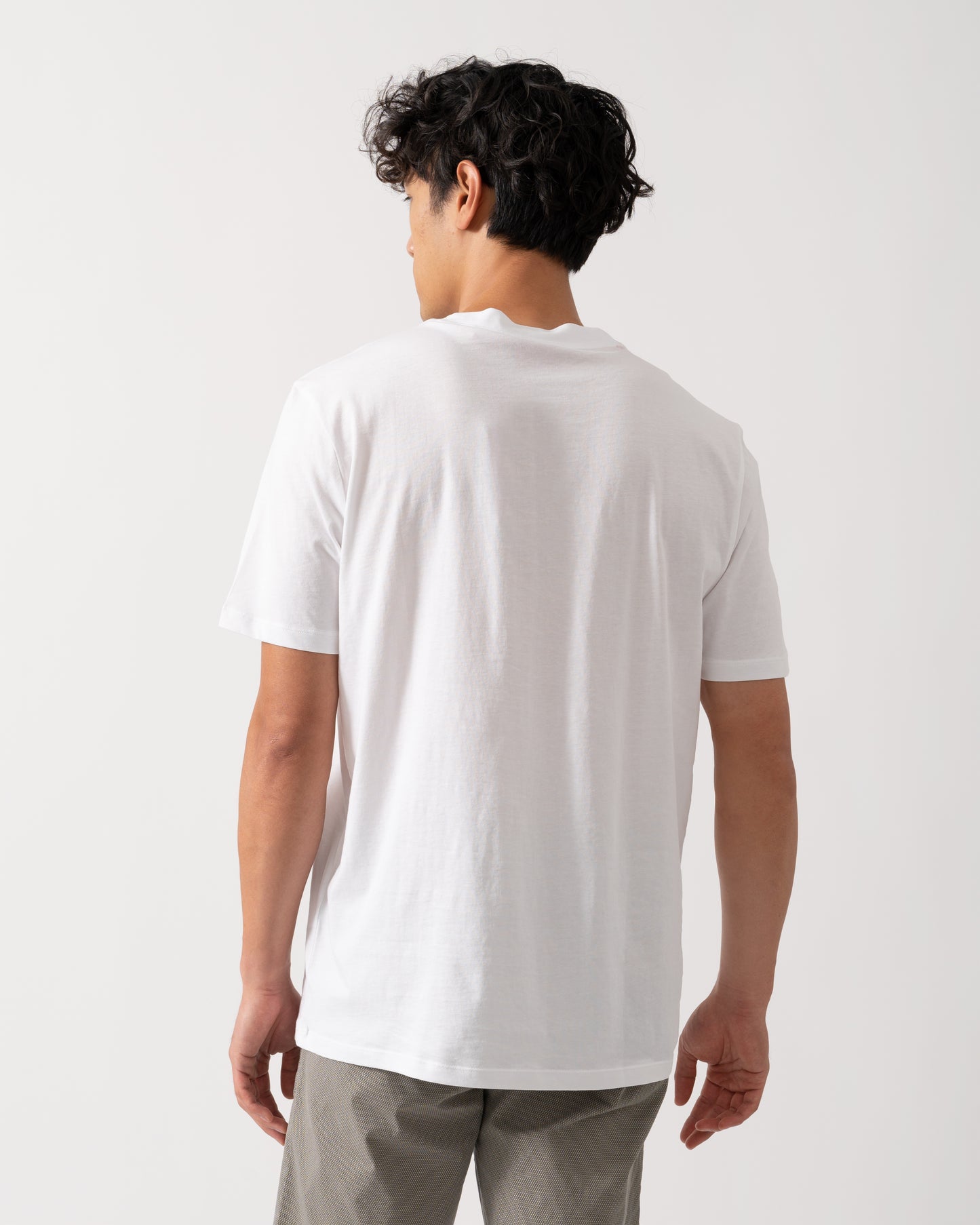 HUGO Dapusi Mens Logo Print T-Shirt - White 100