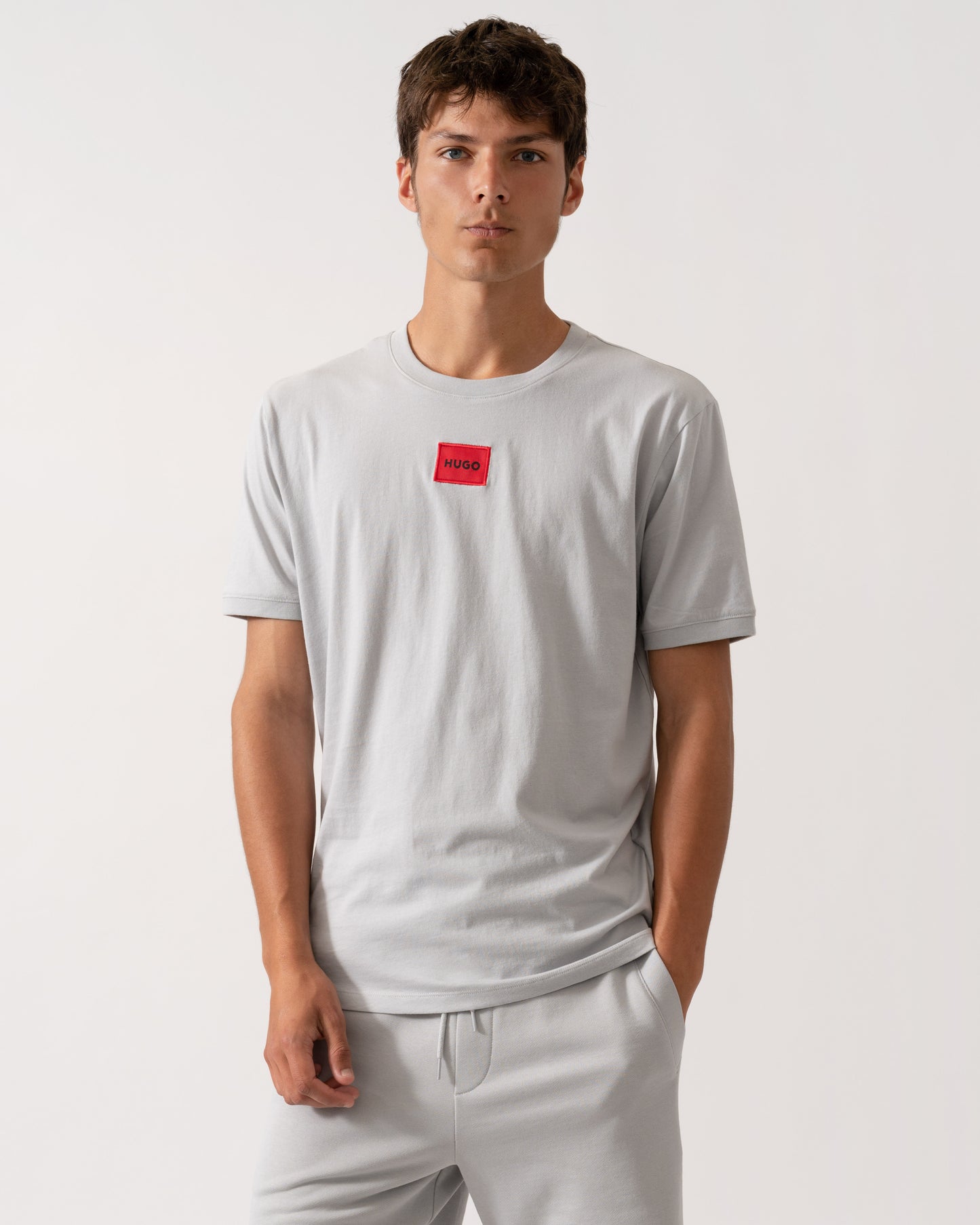 HUGO Diragolino212 Label Logo Mens T-Shirt