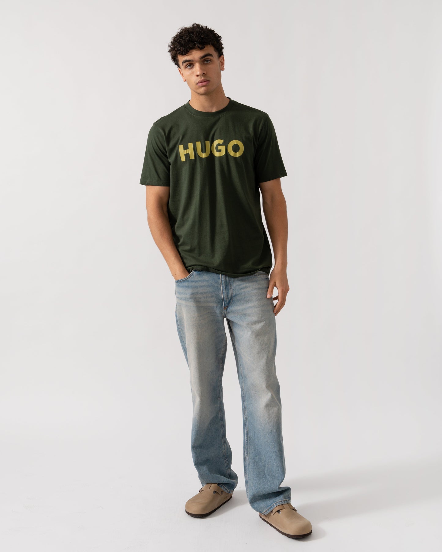 HUGO Dulivio Mens T-Shirt - Dark Green 309