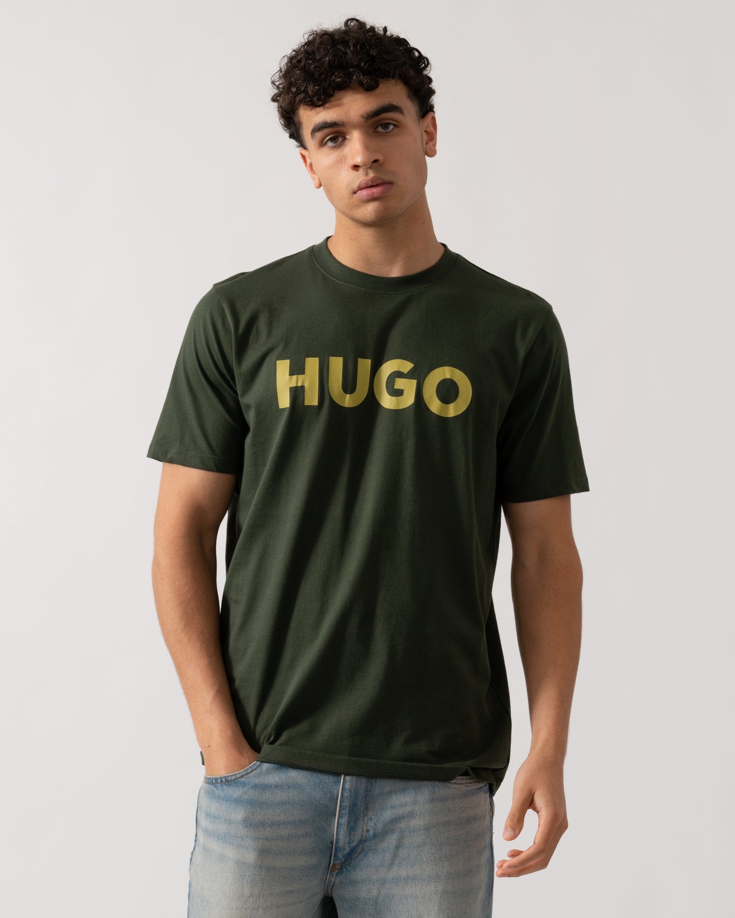 HUGO Dulivio Mens T-Shirt - Dark Green 309