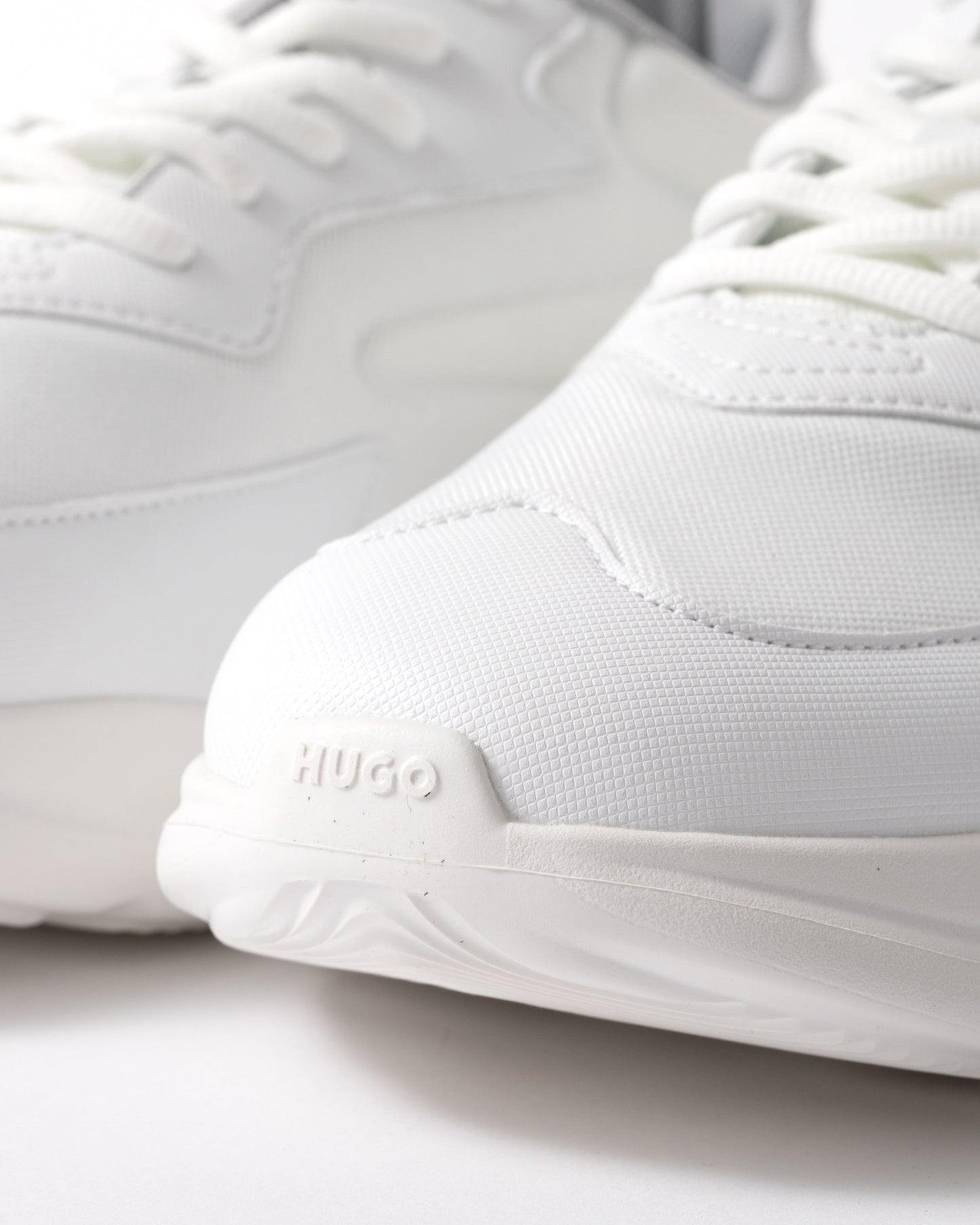 HUGO Leon_Runn_cvpu_N Mens Trainers - Open White 116