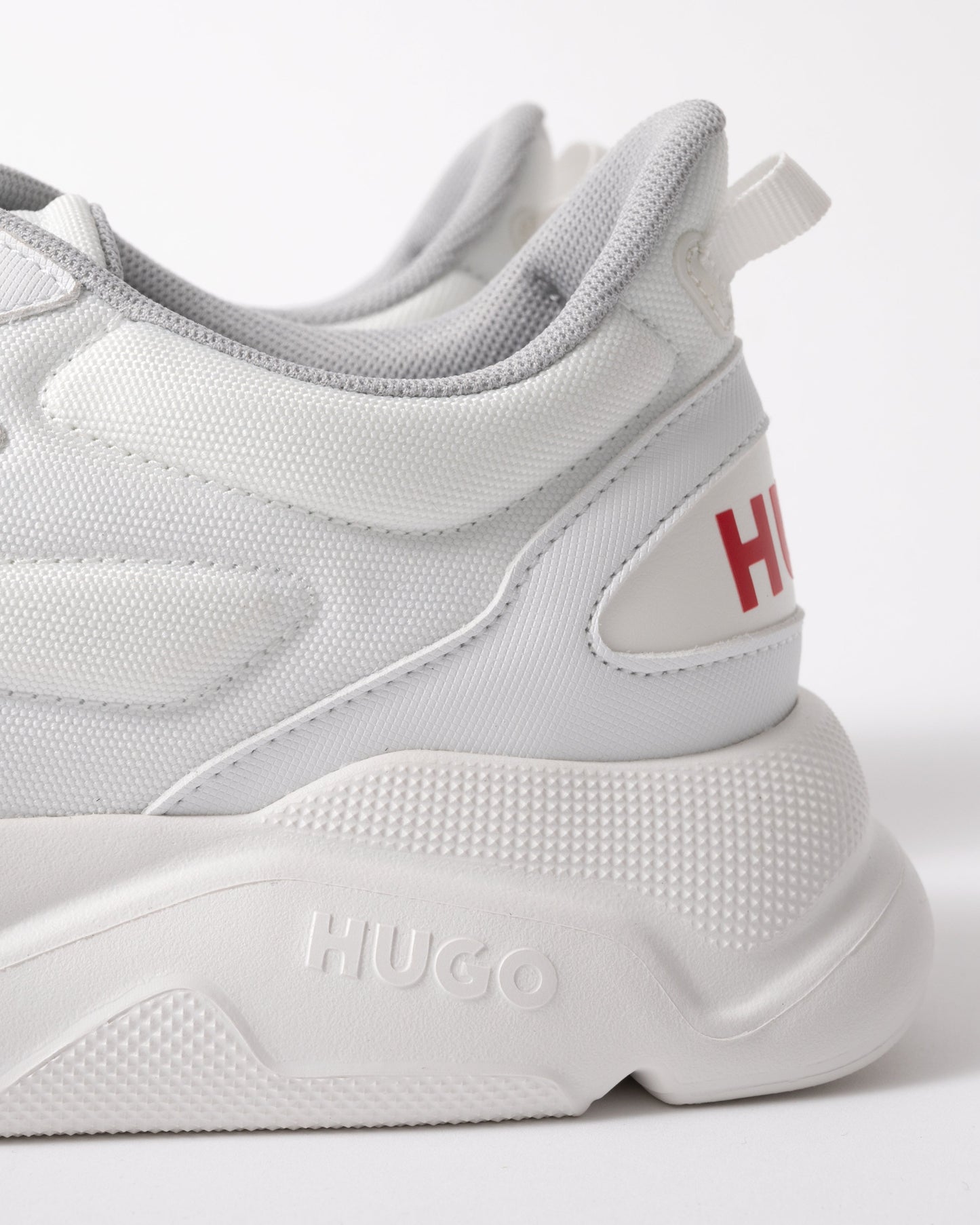 HUGO Leon_Runn_cvpu_N Mens Trainers - Open White 116