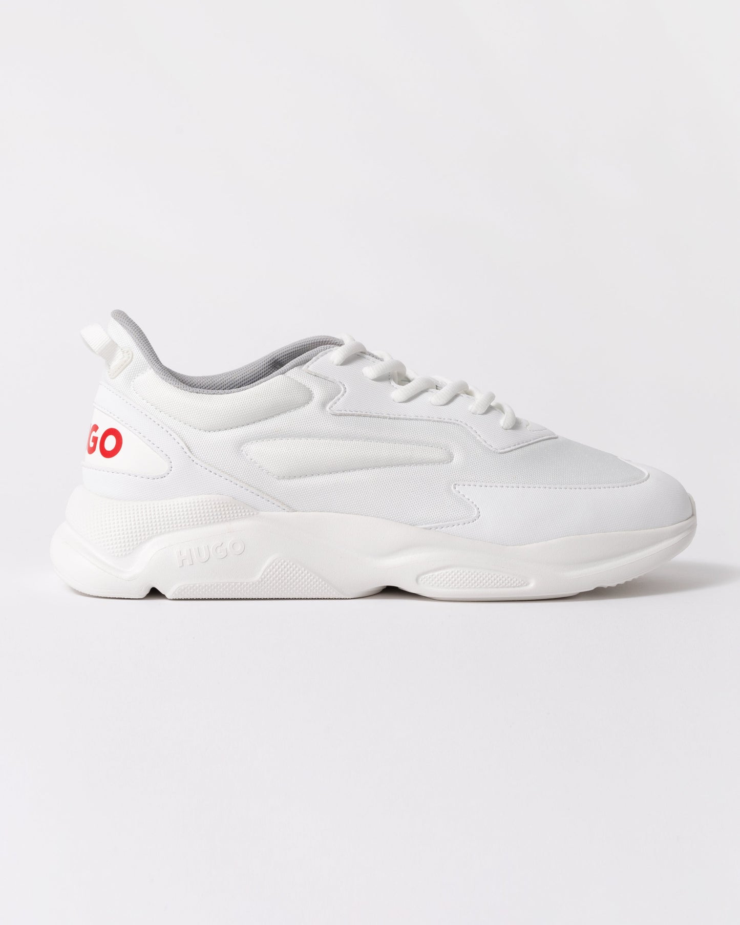HUGO Leon_Runn_cvpu_N Mens Trainers - Open White 116