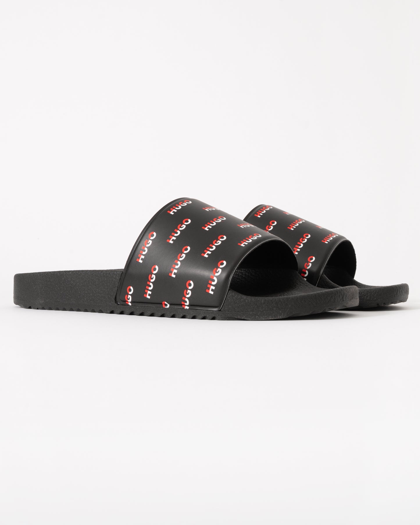 HUGO Timein_slid_lgal Mens Slides 50548659 - Black 001