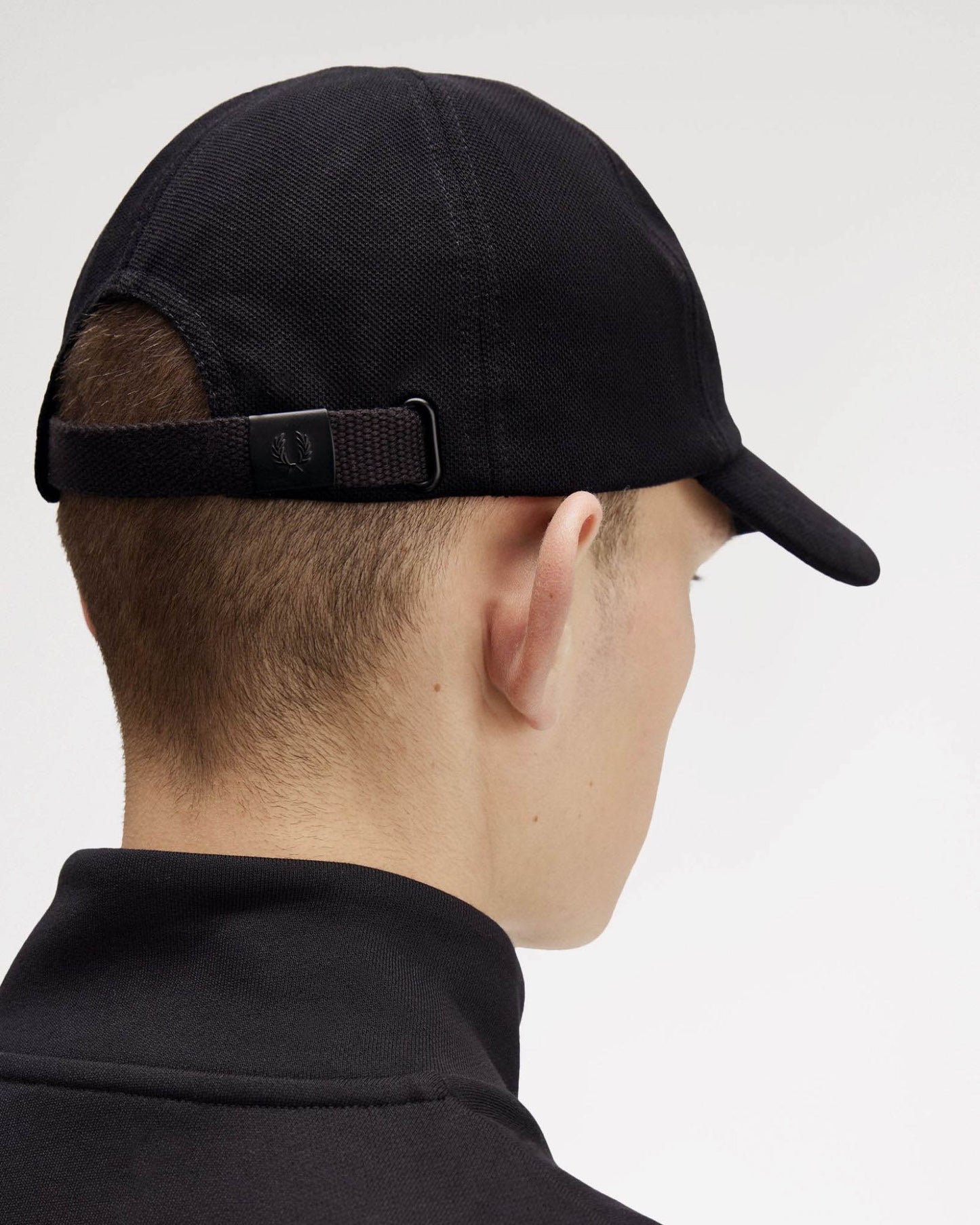 Fred Perry Classic Piqué Cap - Black/Shaded Stone S77