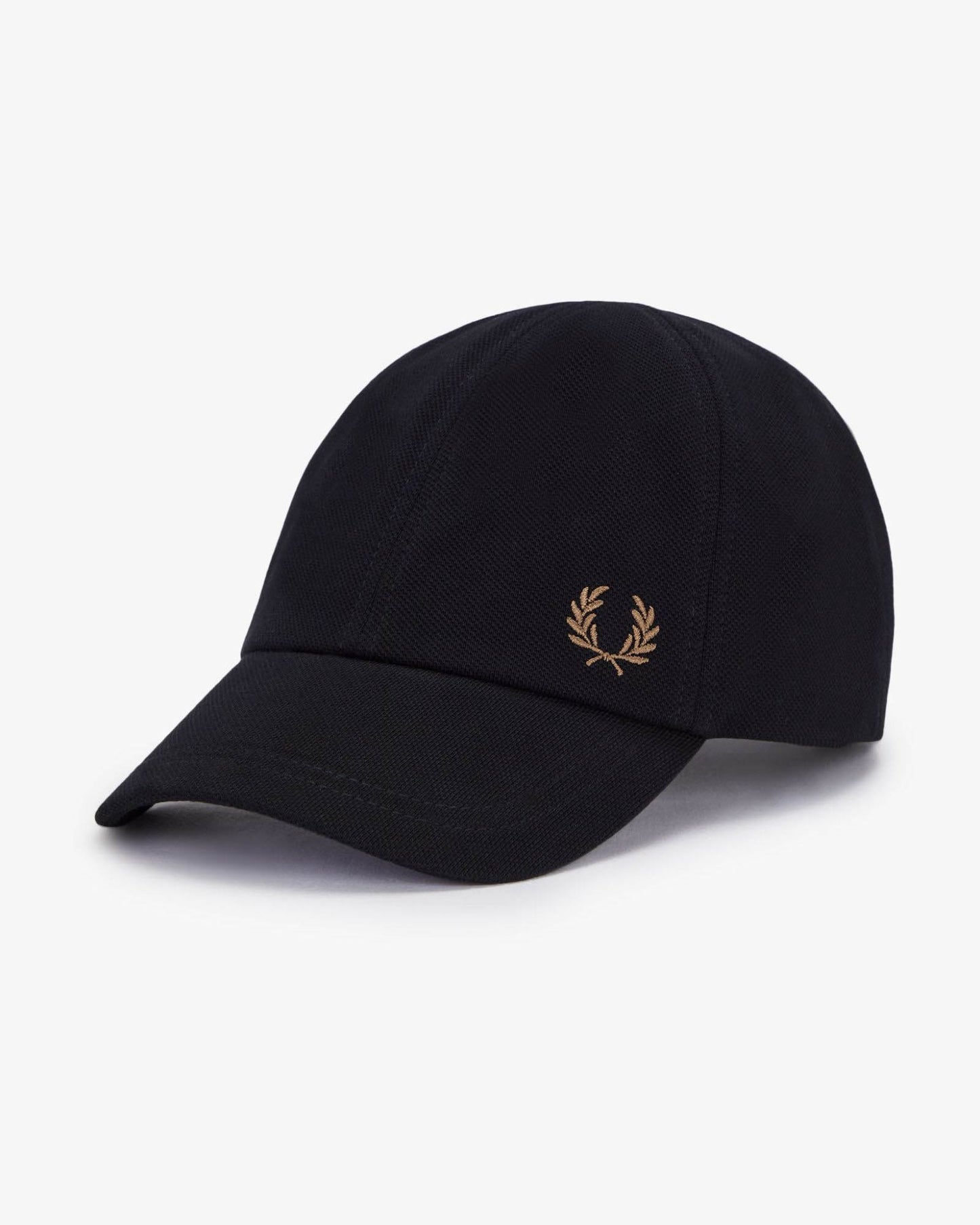 Fred Perry Classic Piqué Cap - Black/Shaded Stone S77