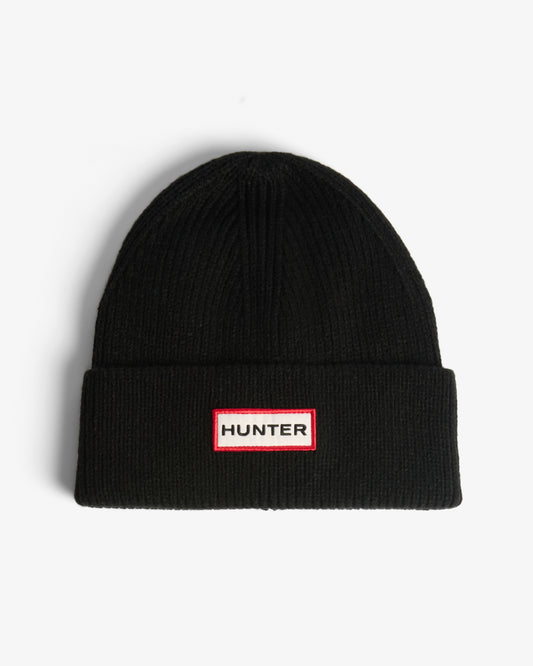 Hunter Acksley Ribbed Beanie - Black