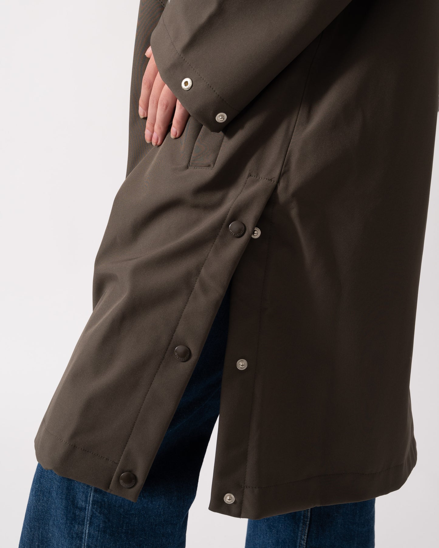 Ilse Jacobsen Daybreak Womens Long Softshell Raincoat - Wren 259