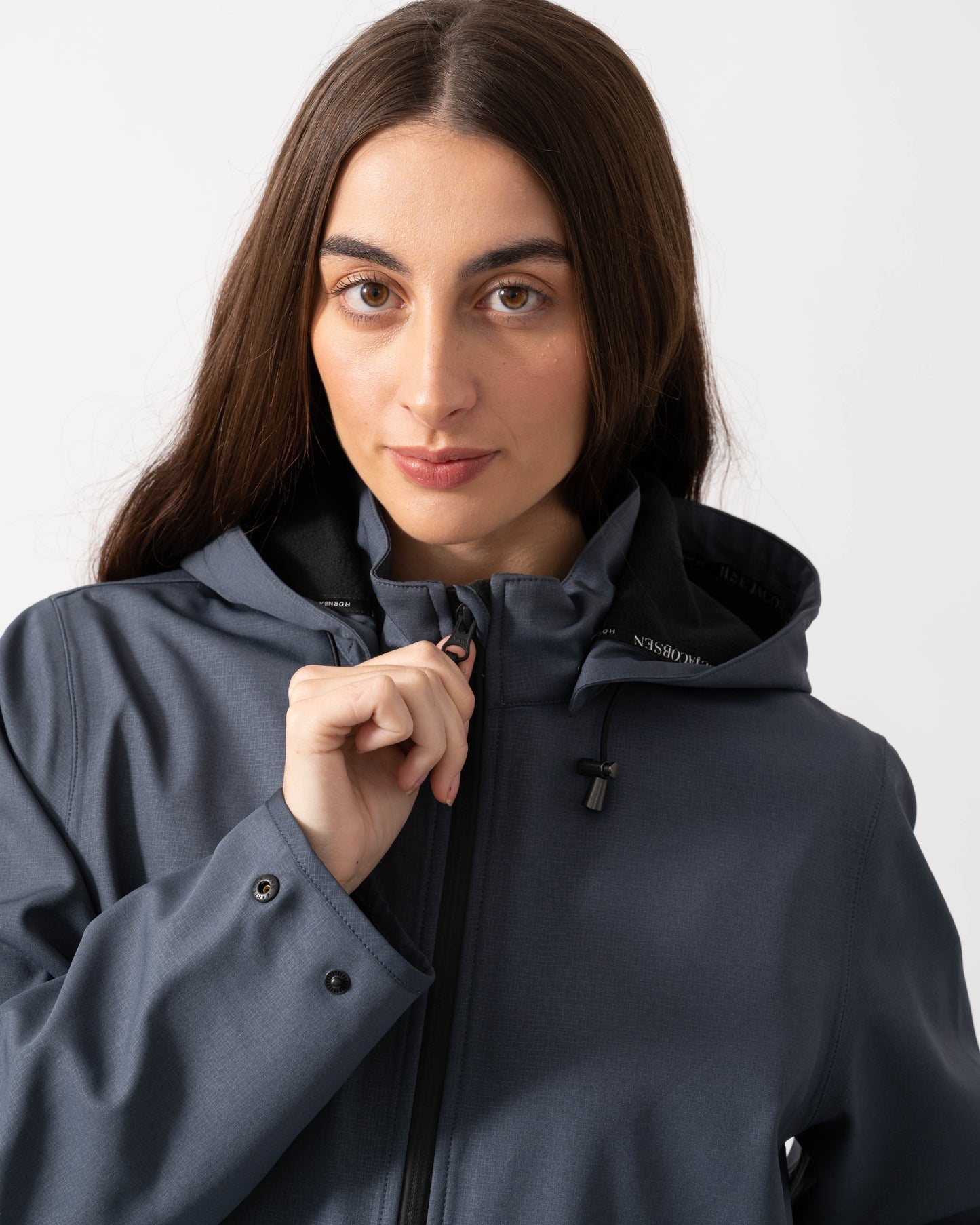 Ilse Jacobsen Rain Womens A-Line Softshell Raincoat - Ombre Blue 604