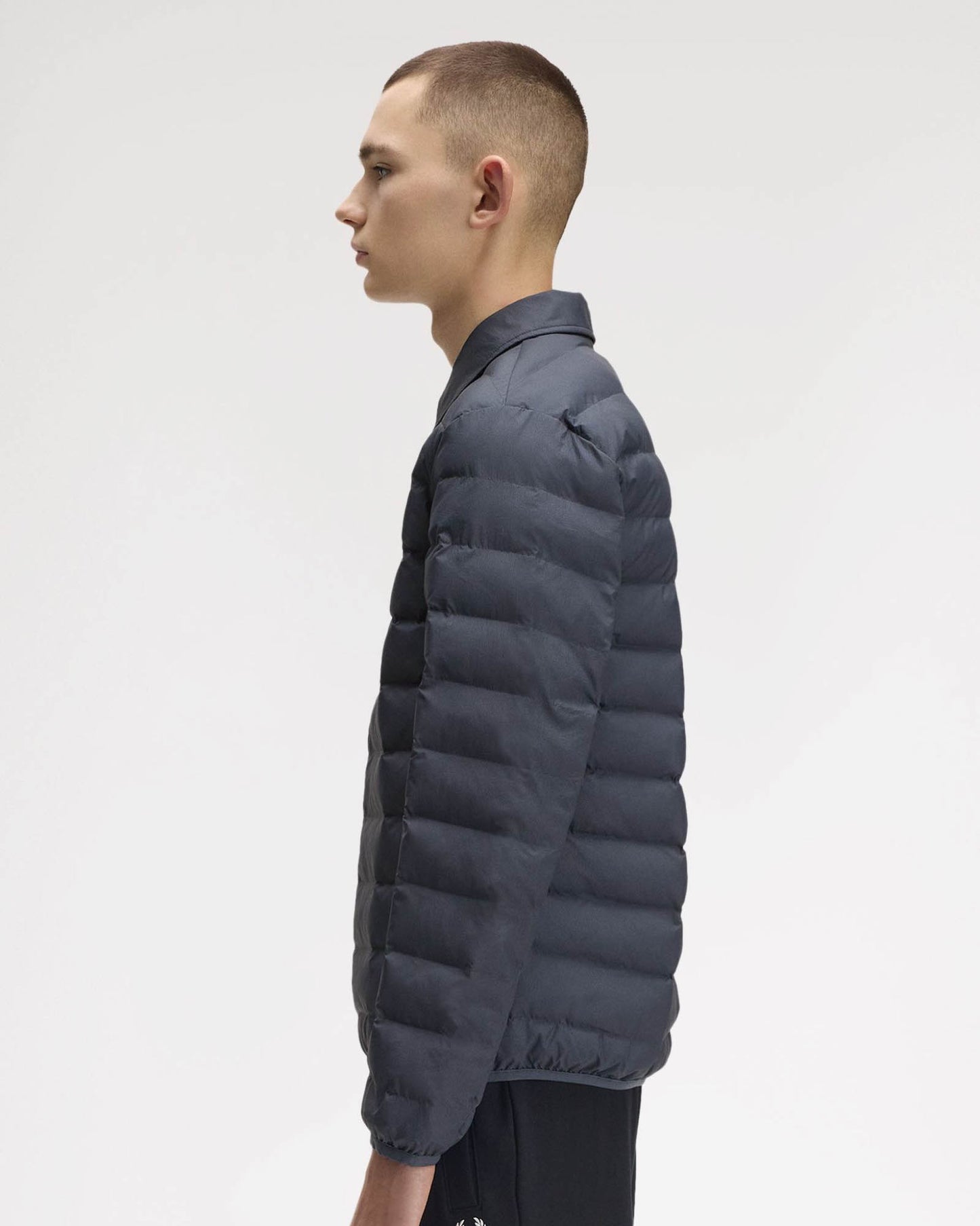 Fred Perry Mens Collared Insulated Jacket - Dark Airforce 738