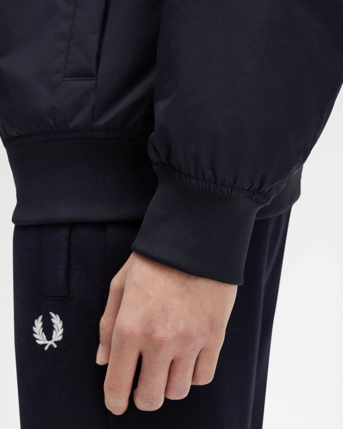 Fred Perry Mens Hooded Brentham Jacket - Navy 248