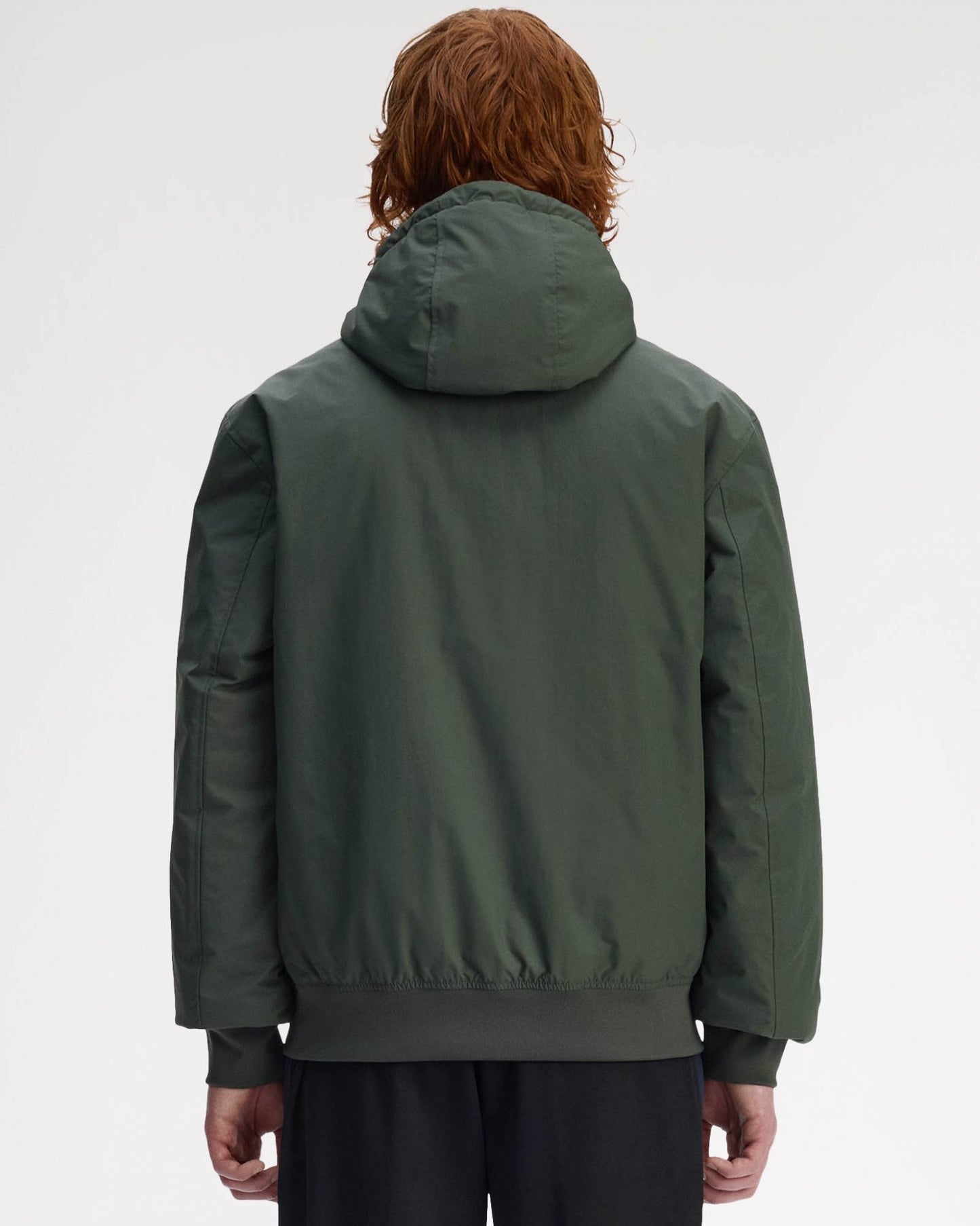 Fred Perry Mens Hooded Brentham Jacket - Court Green X89