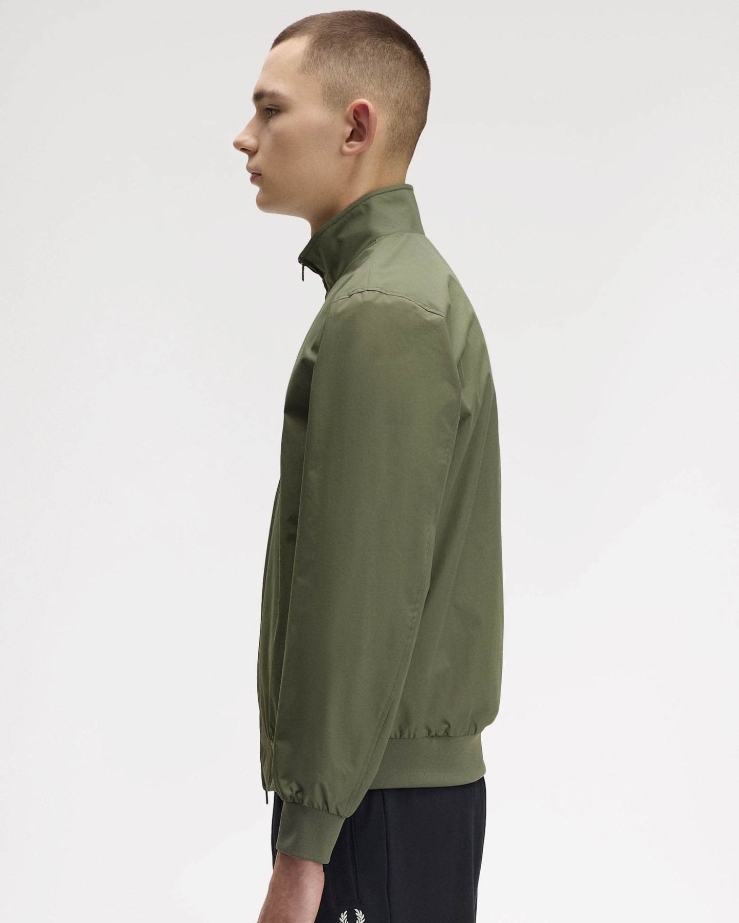 Fred Perry Mens Brentham Jacket - Laurel Wreath Green X21