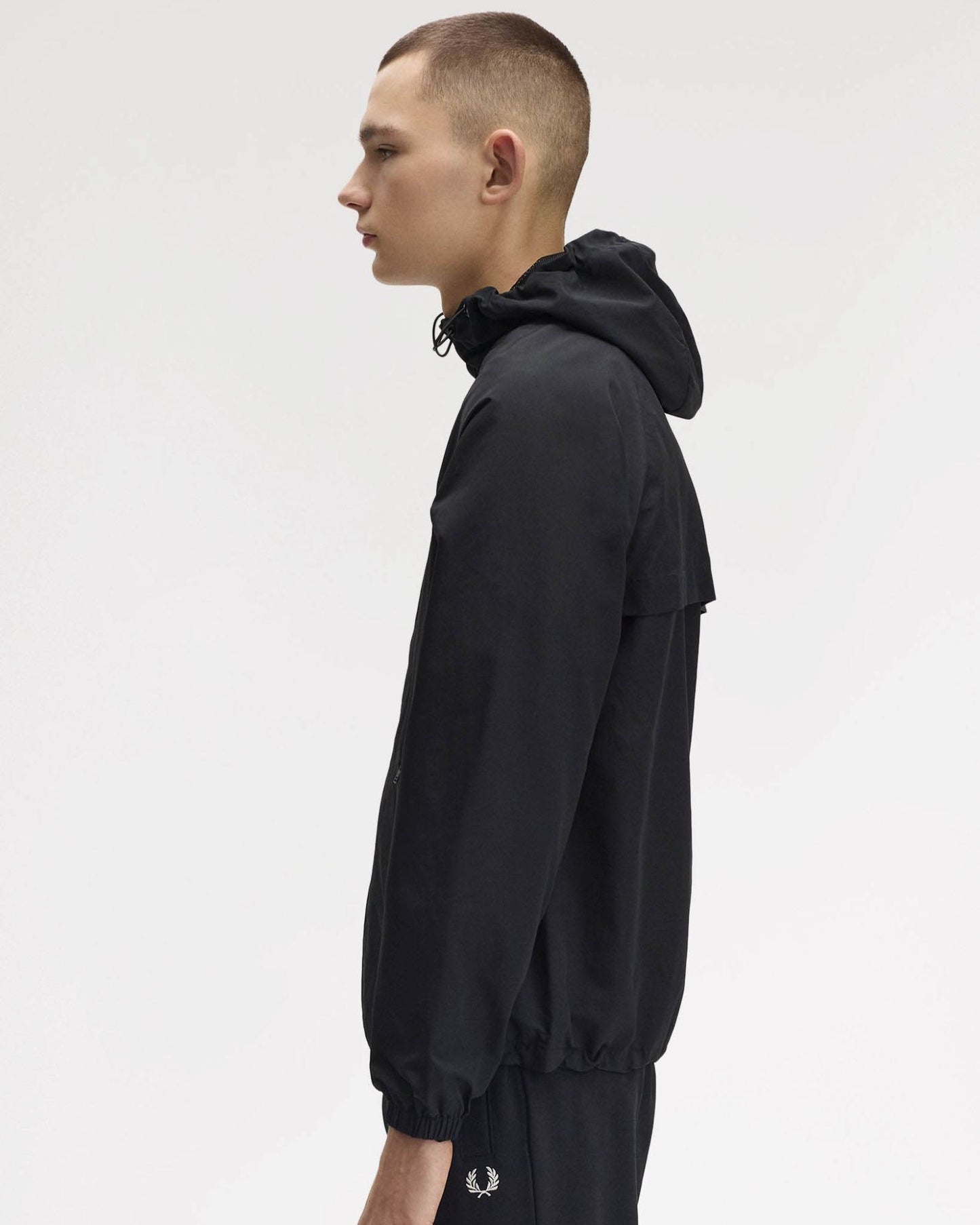 Fred Perry Mens Hooded Shell Jacket - Black 102