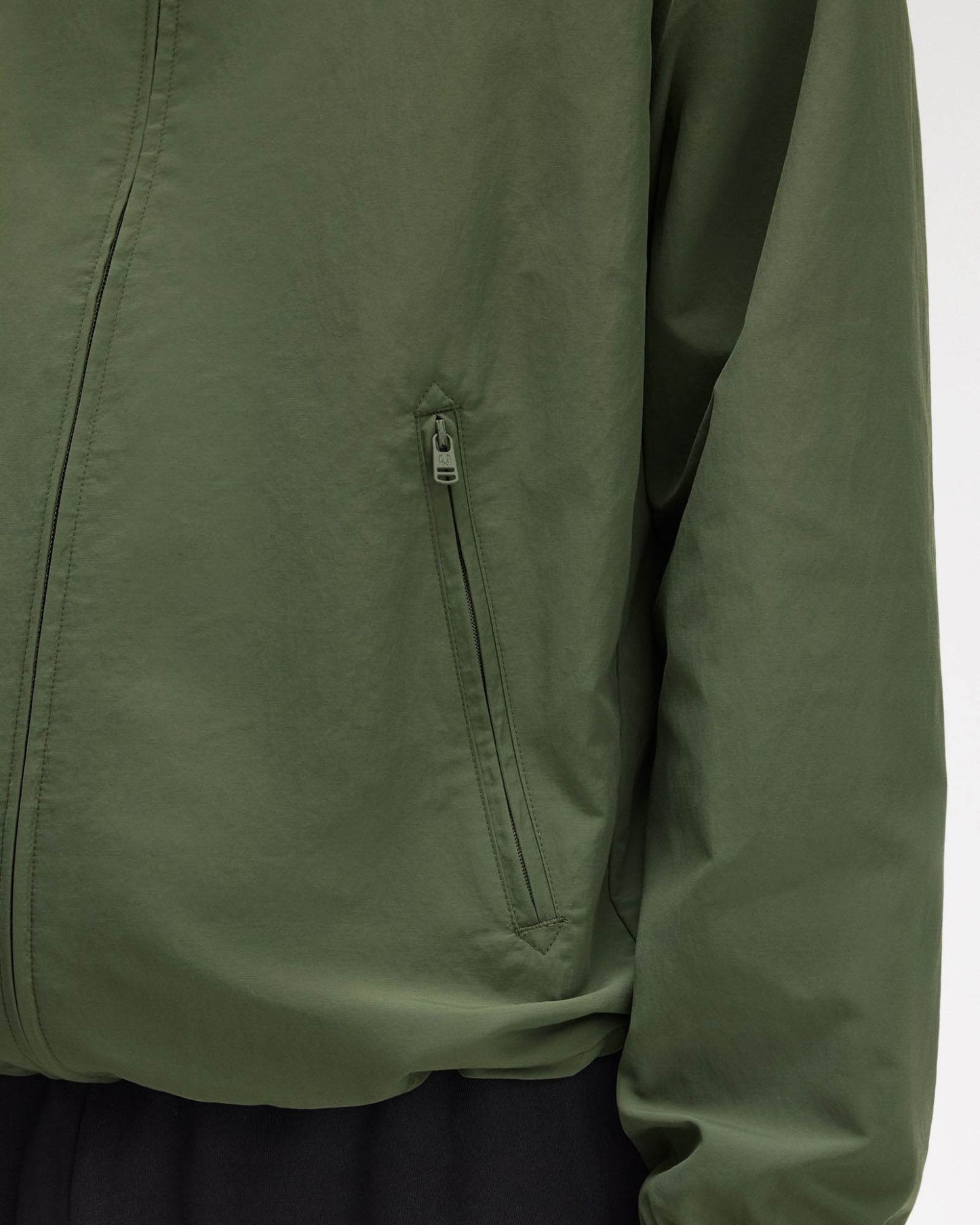 Fred Perry Mens Hooded Shell Jacket - Laurel Wreath Green W19