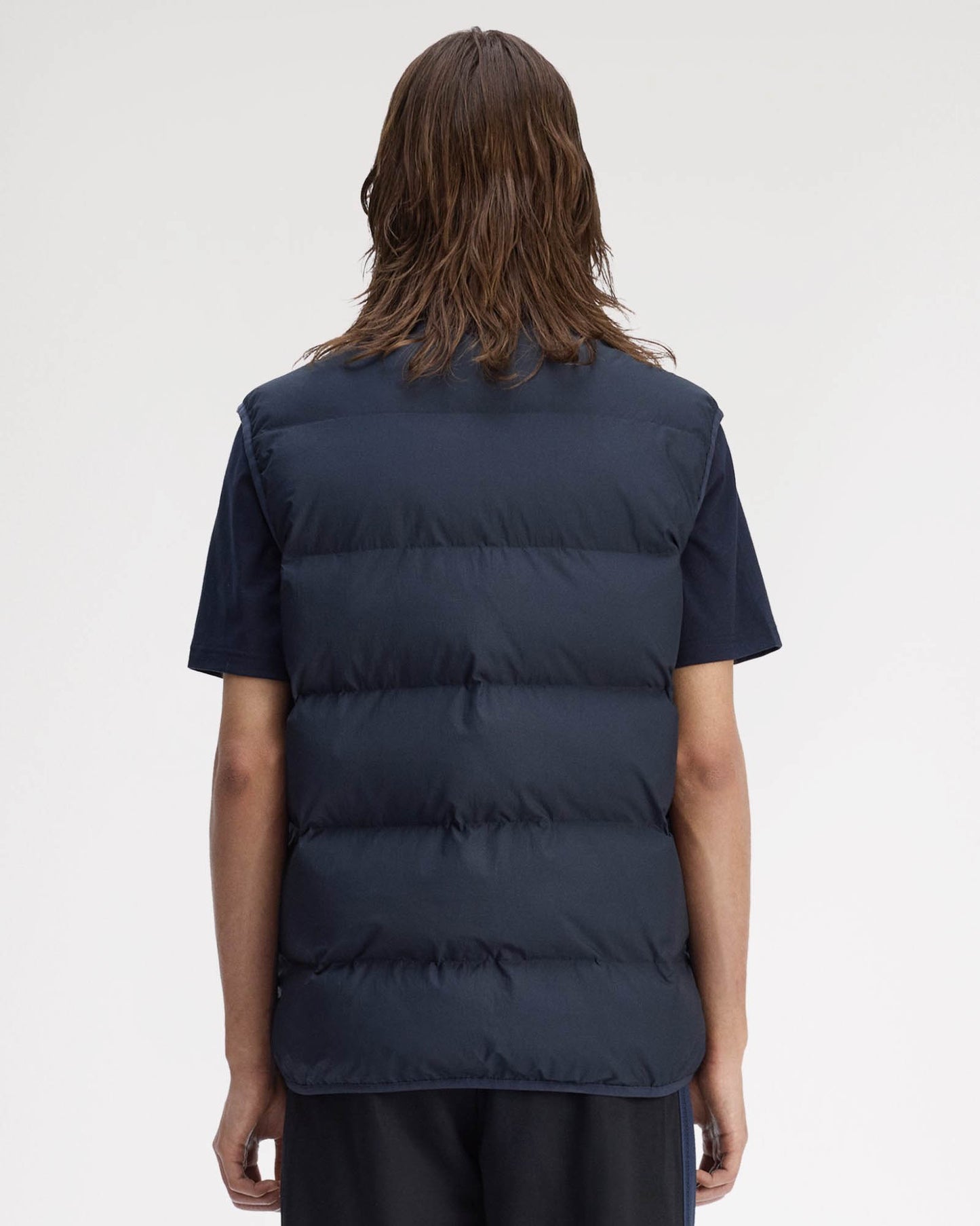 Fred Perry Mens Padded Gilet - Navy 608
