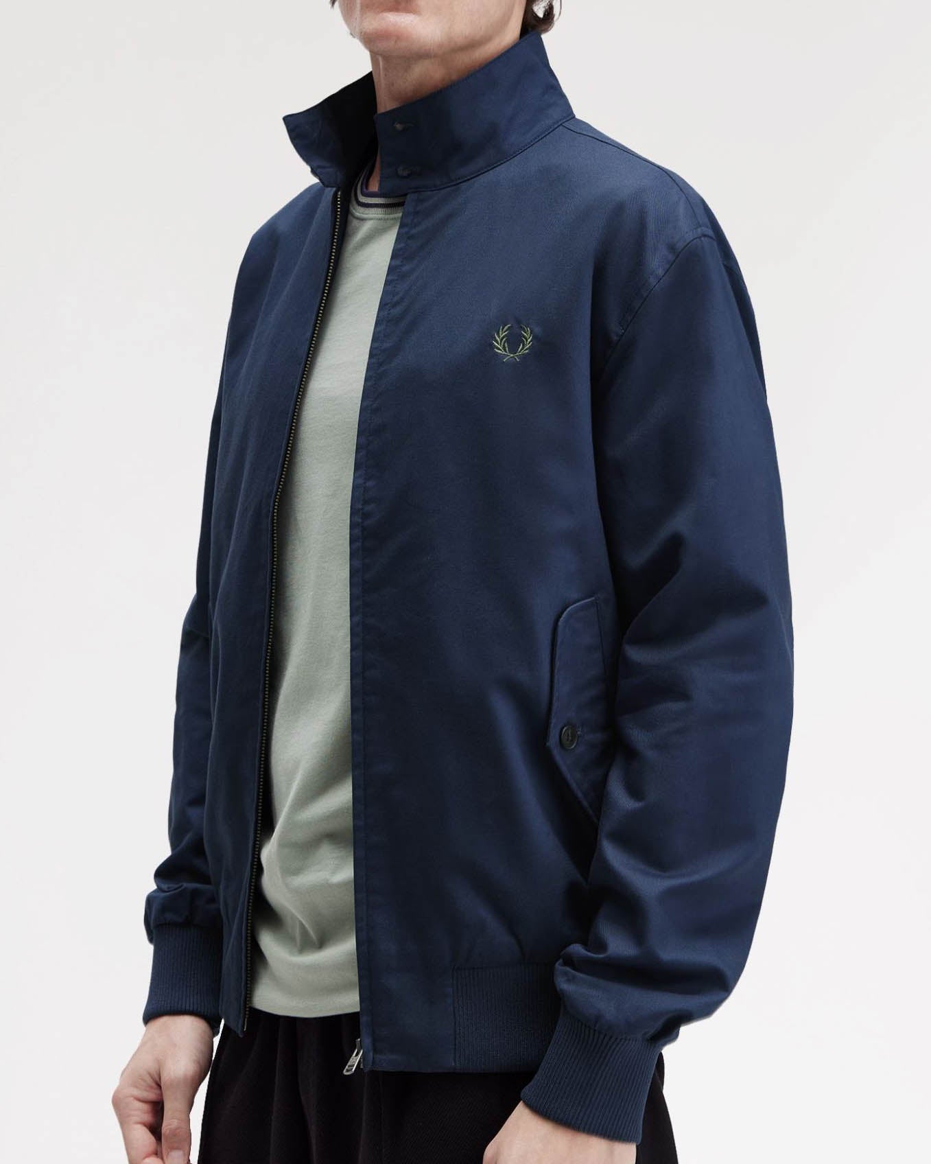 Fred Perry Mens Harrington Jacket - Tennis Blue X86
