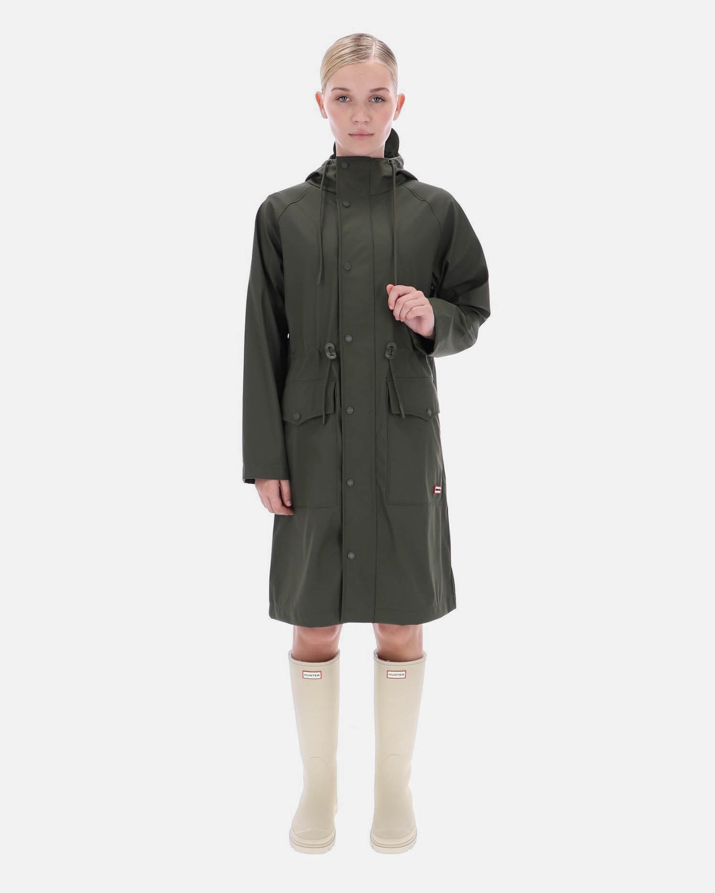 Hunter Janna Womens PU Coated Parka - Kambaba