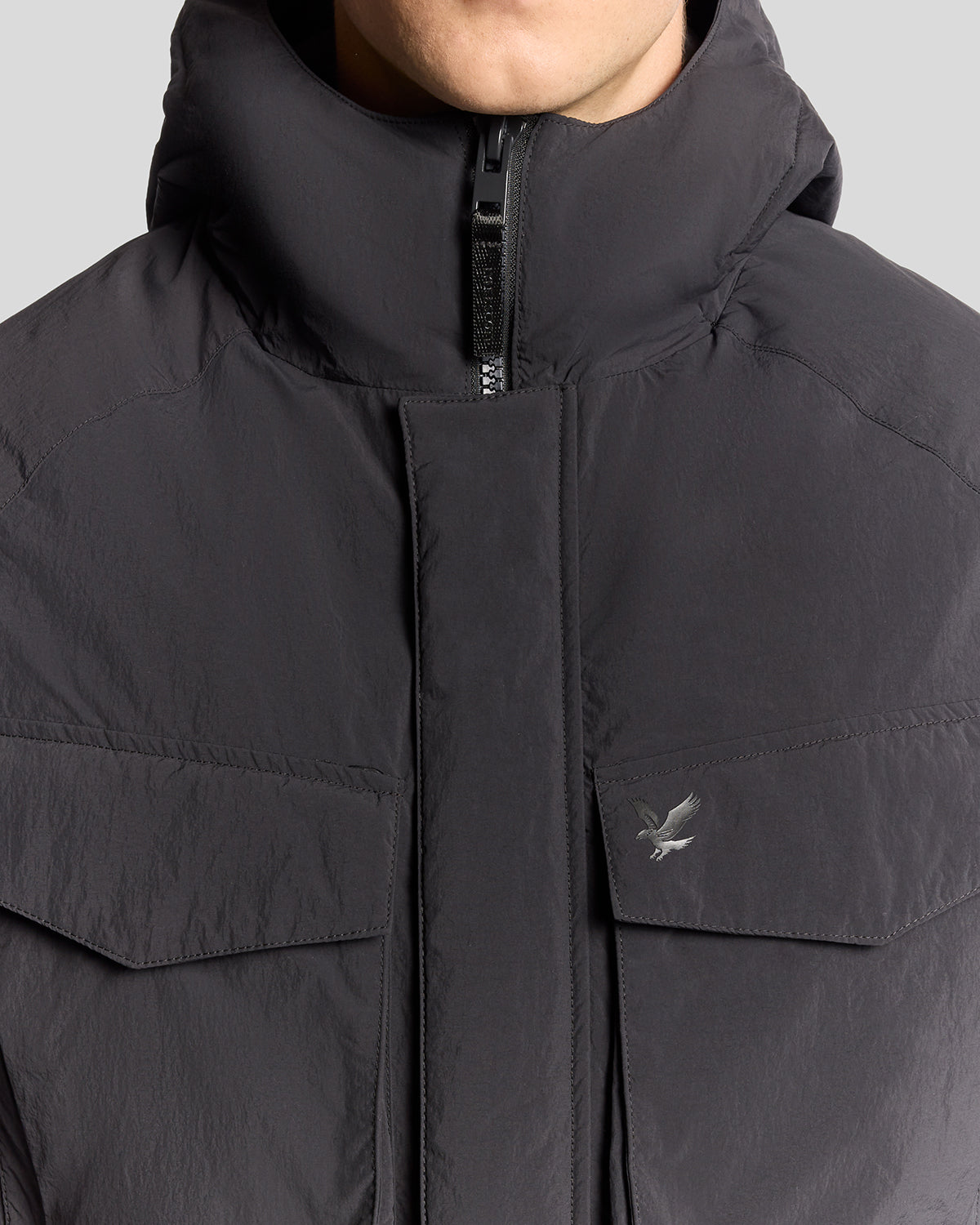 Lyle & Scott Tactical Wadded Parka - X002 Black Ice
