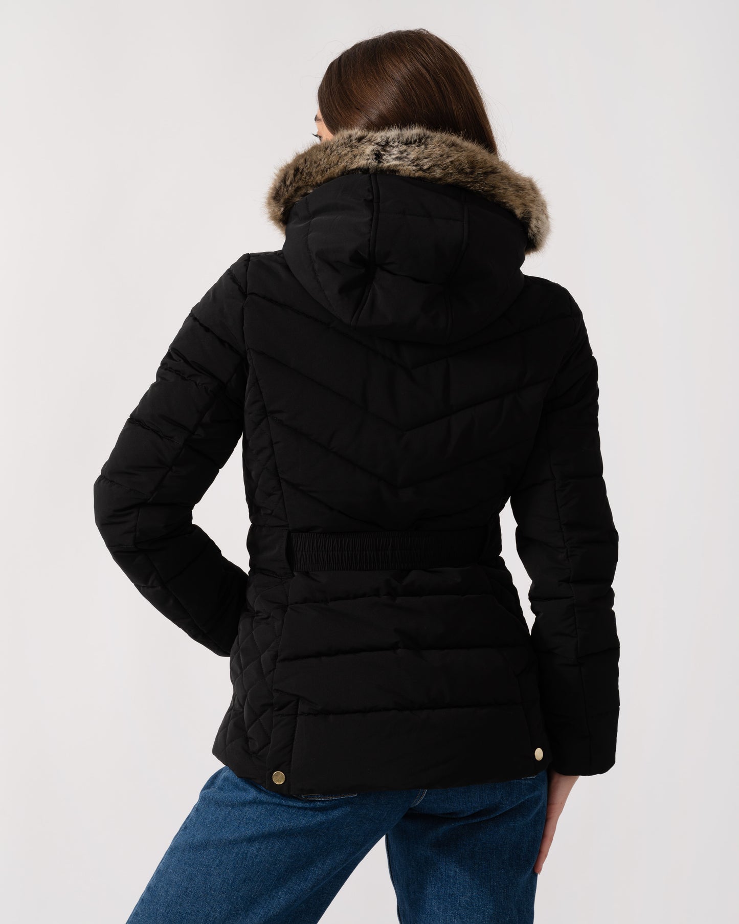 Joules Aspen Womens Parka - Black