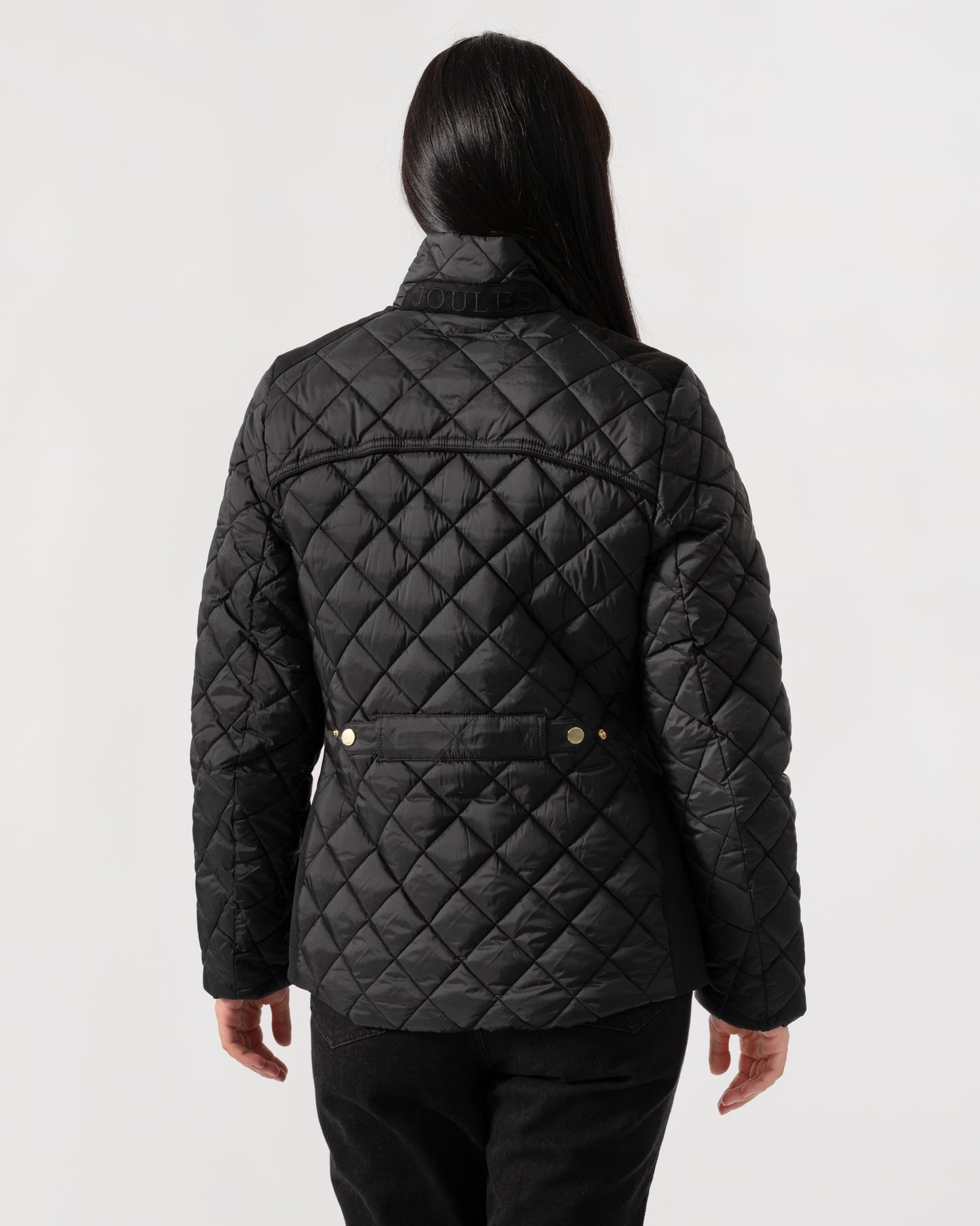 Joules Braemar Luxe Womens Quilted Jacket - Black