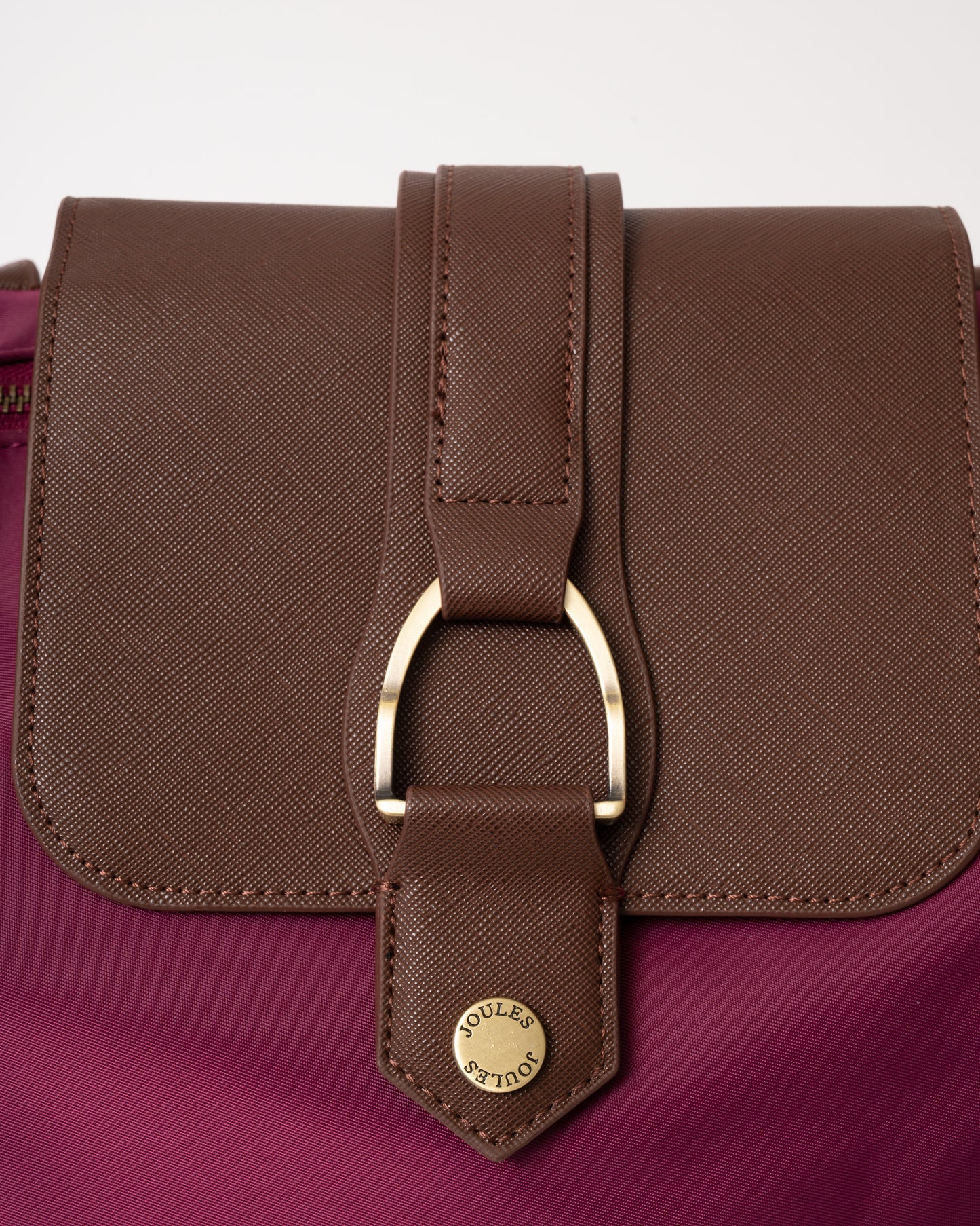 Joules Edie Womens Nylon Tote Bag - Berry Red