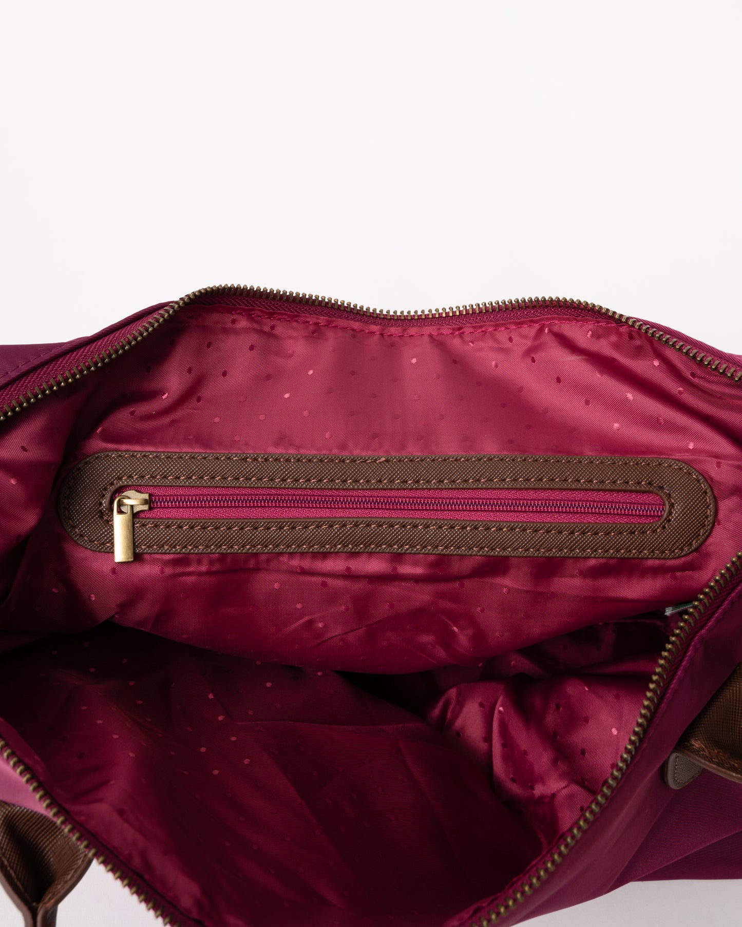 Joules Edie Womens Nylon Tote Bag - Berry Red