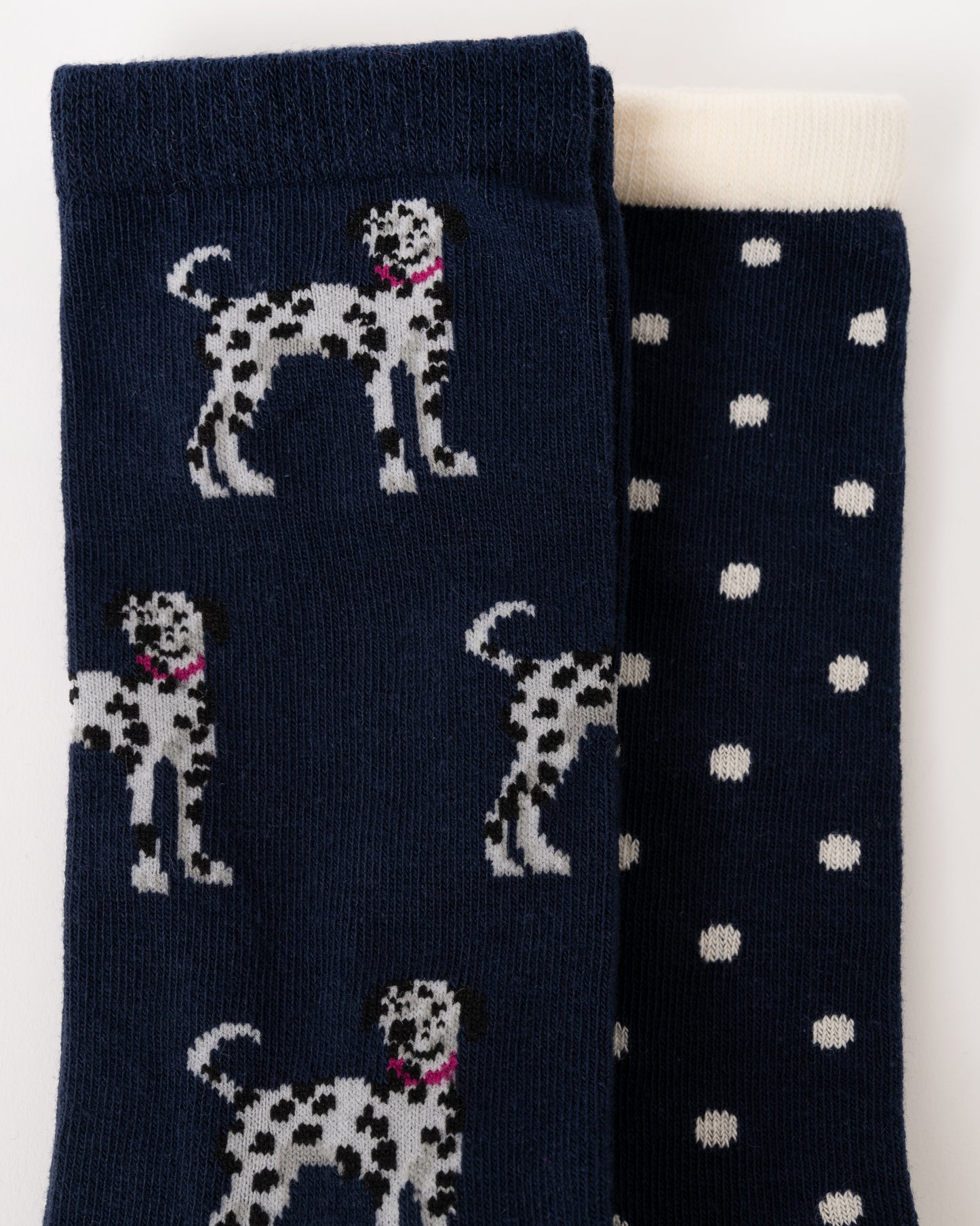Joules Everyday 2 Pack Womens Socks - Navy/Oatmeal