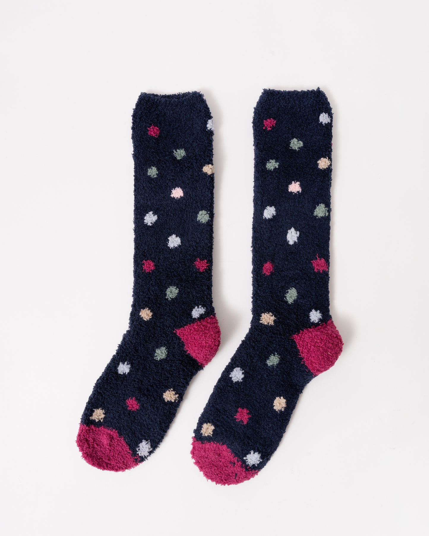Joules Fluffy Womens Socks - Navy