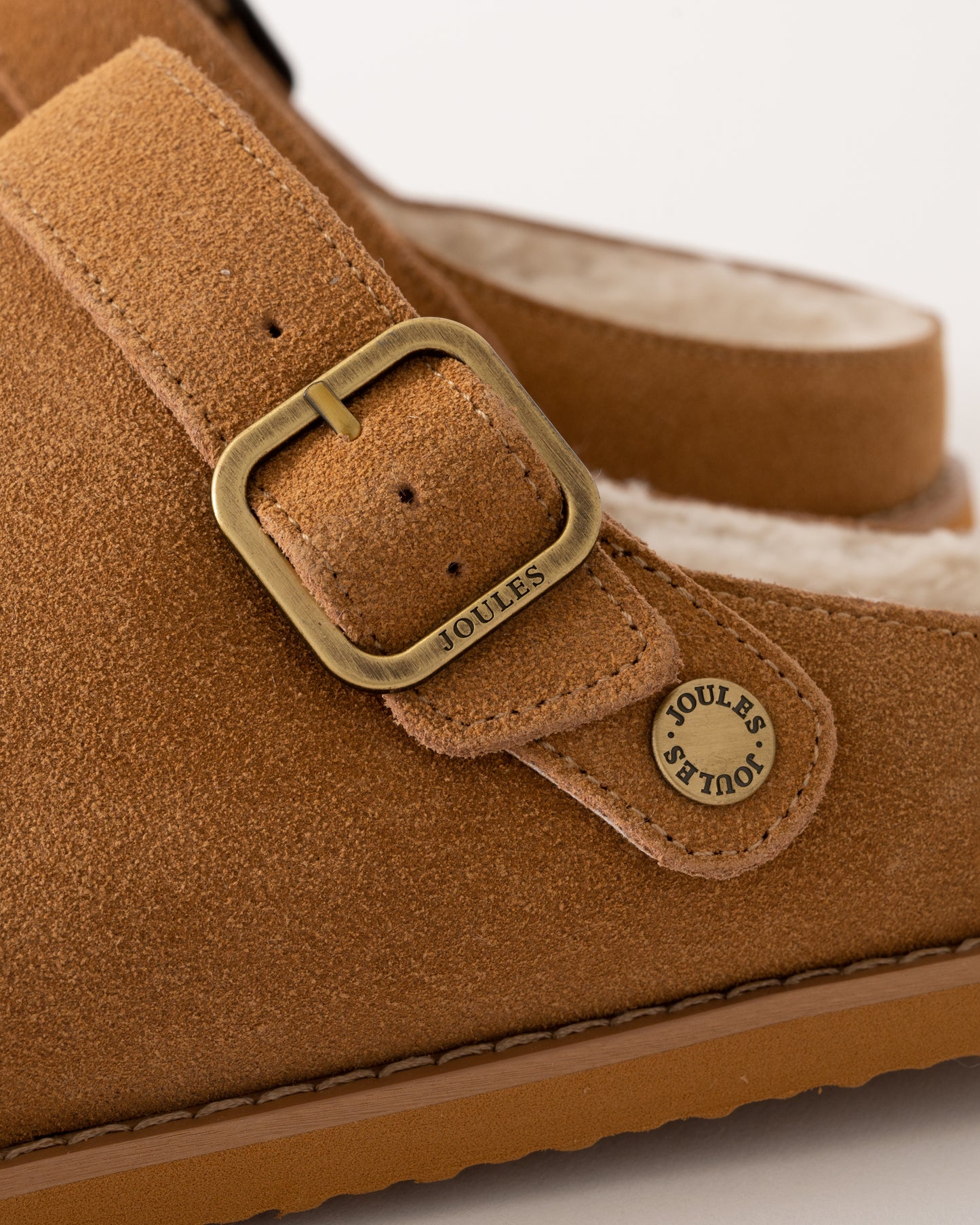Joules Hampden Womens Slippers - Chestnut Brown