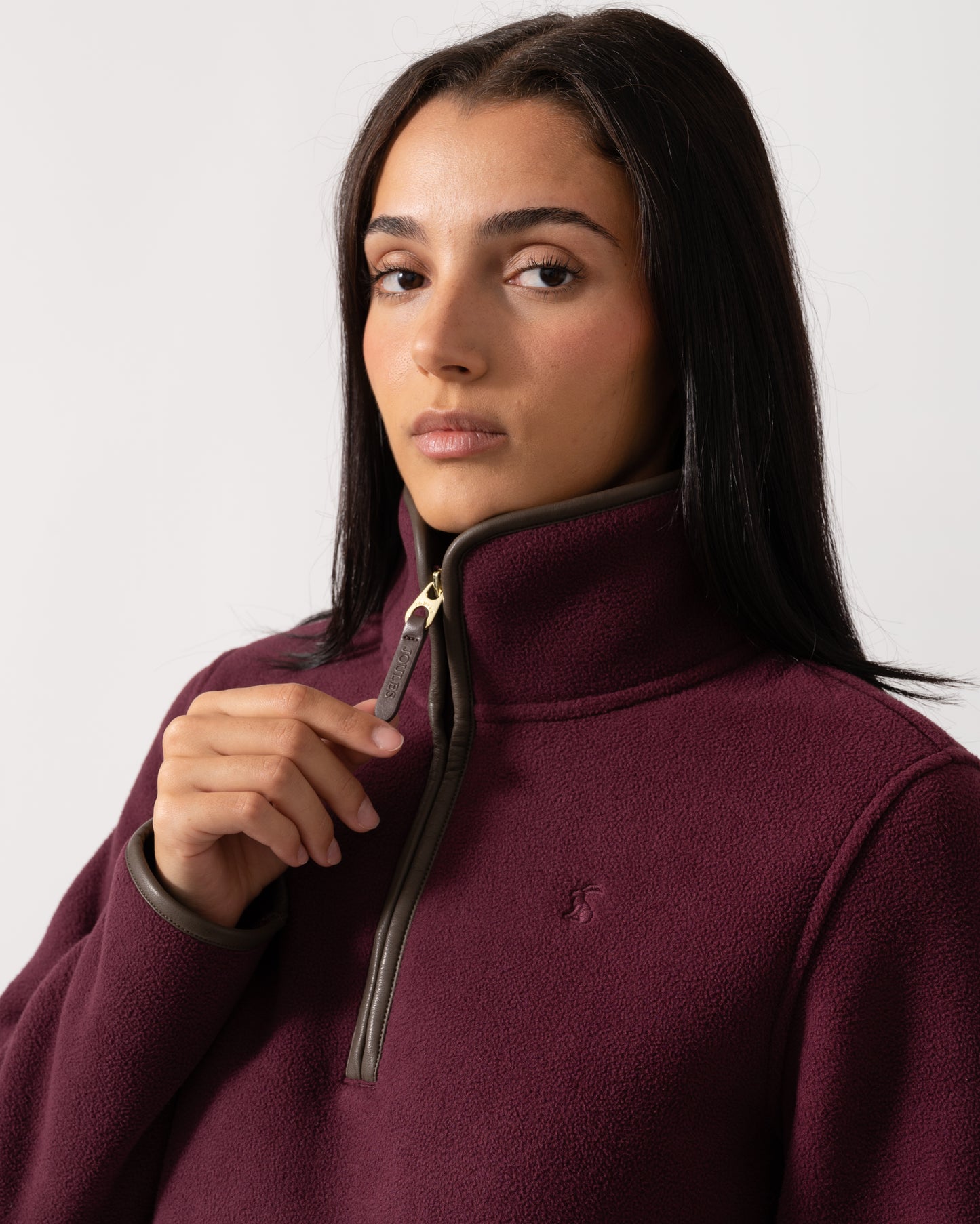 Joules Heritage 1/4 Zip Womens Fleece - Red