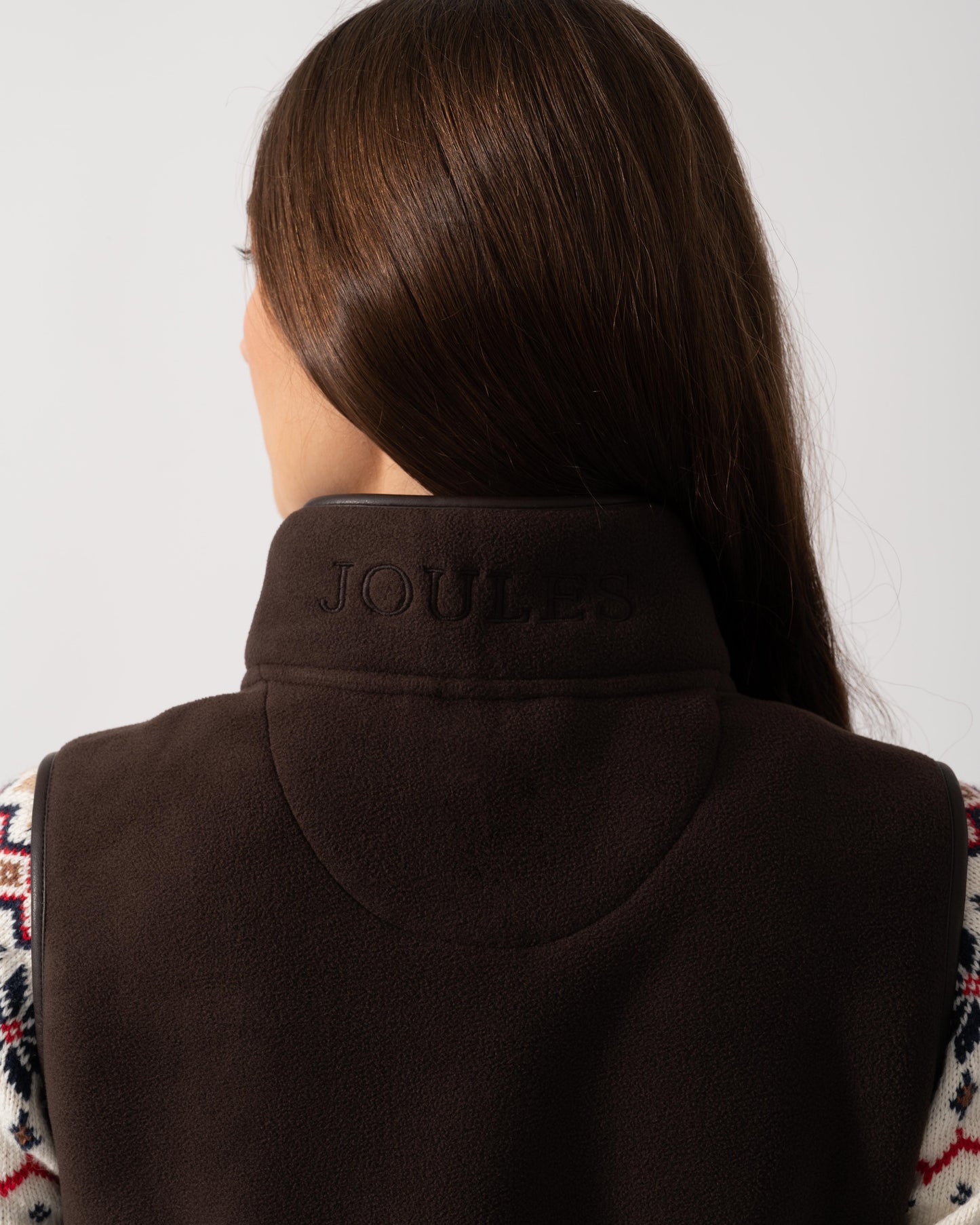 Joules Heritage Womens Fleece Gilet - Brown