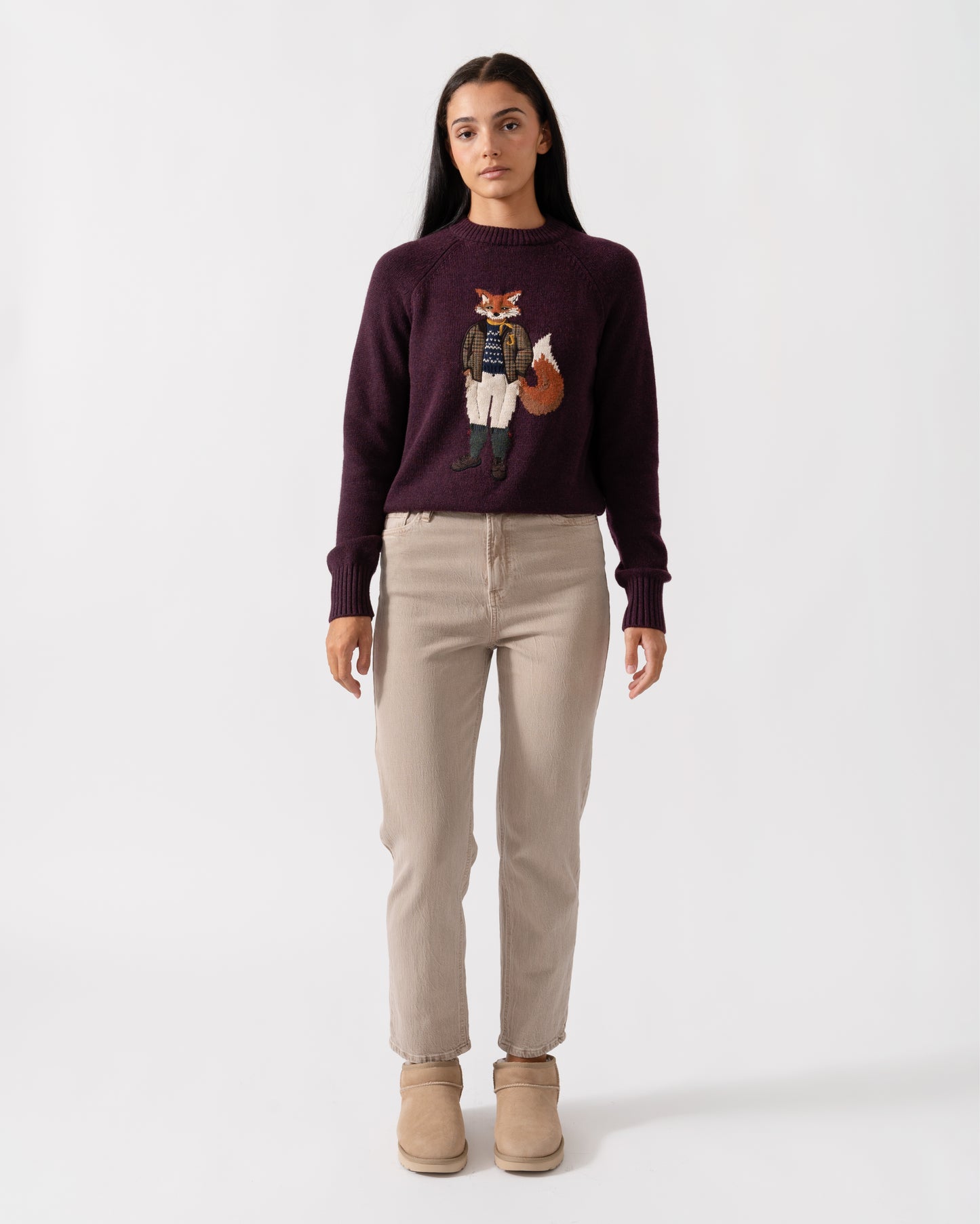 Joules Jonty Womens Jumper - Wine