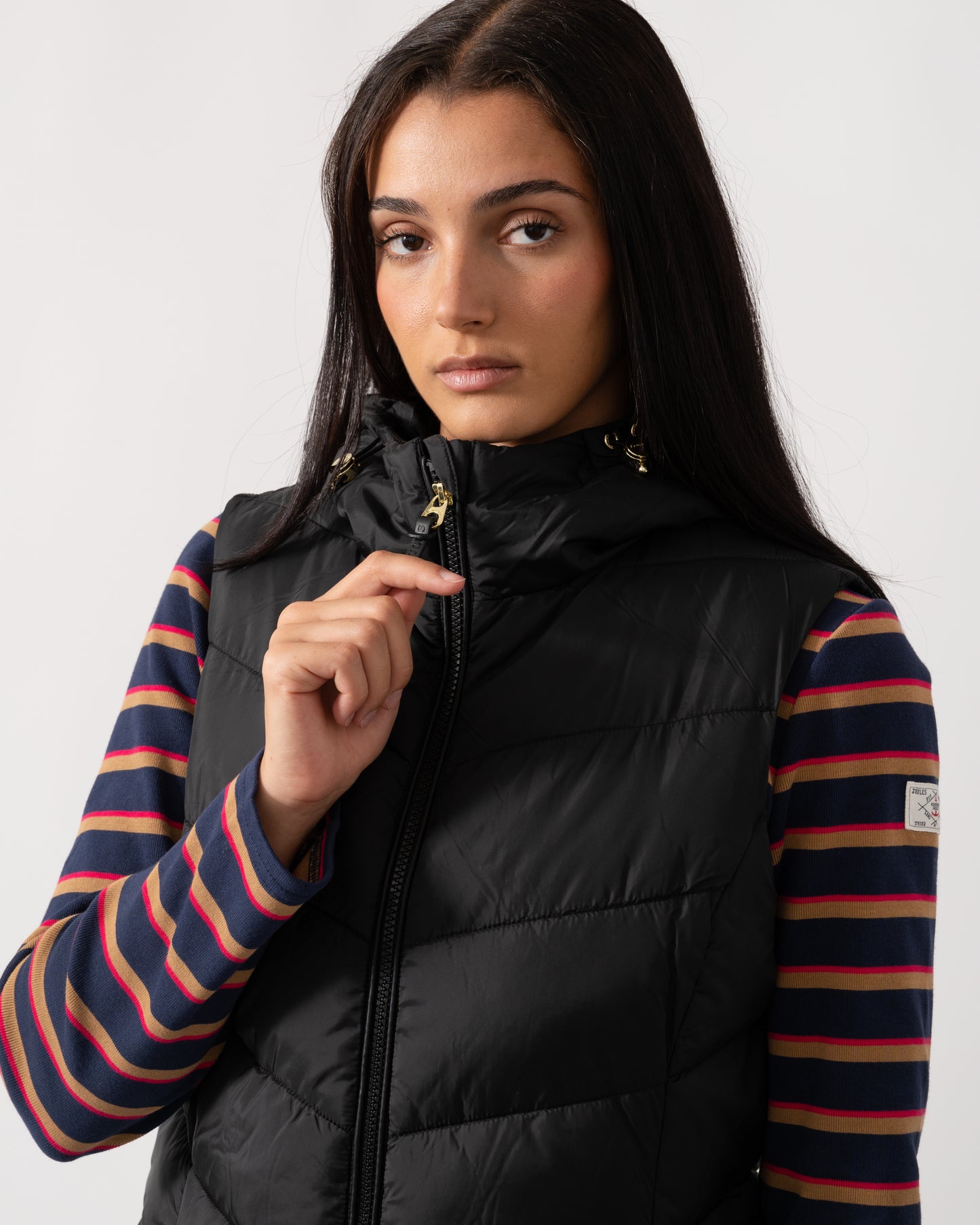 Joules Moorsdale Gilet Womens Gilets - Black