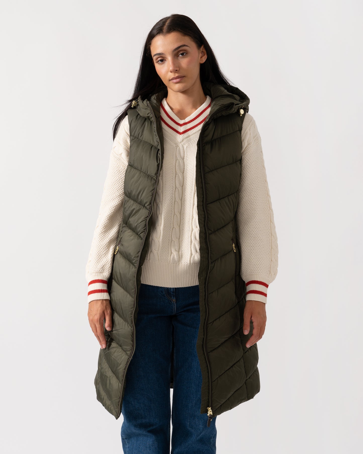 Joules Moorsdale Gilet Womens Gilets - Green