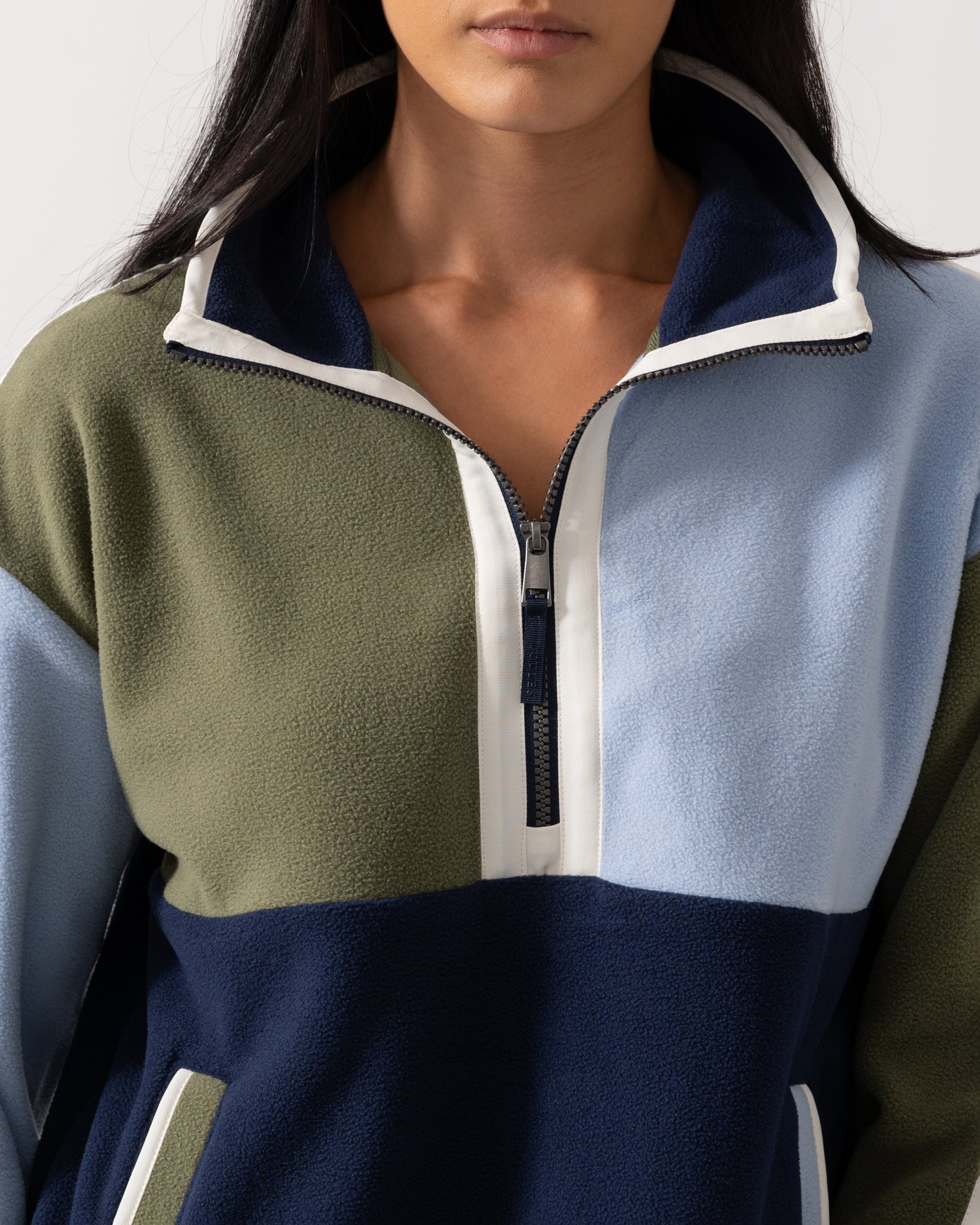 Joules Orla Womens 1/4 Zip Fleece - Navy/Khaki