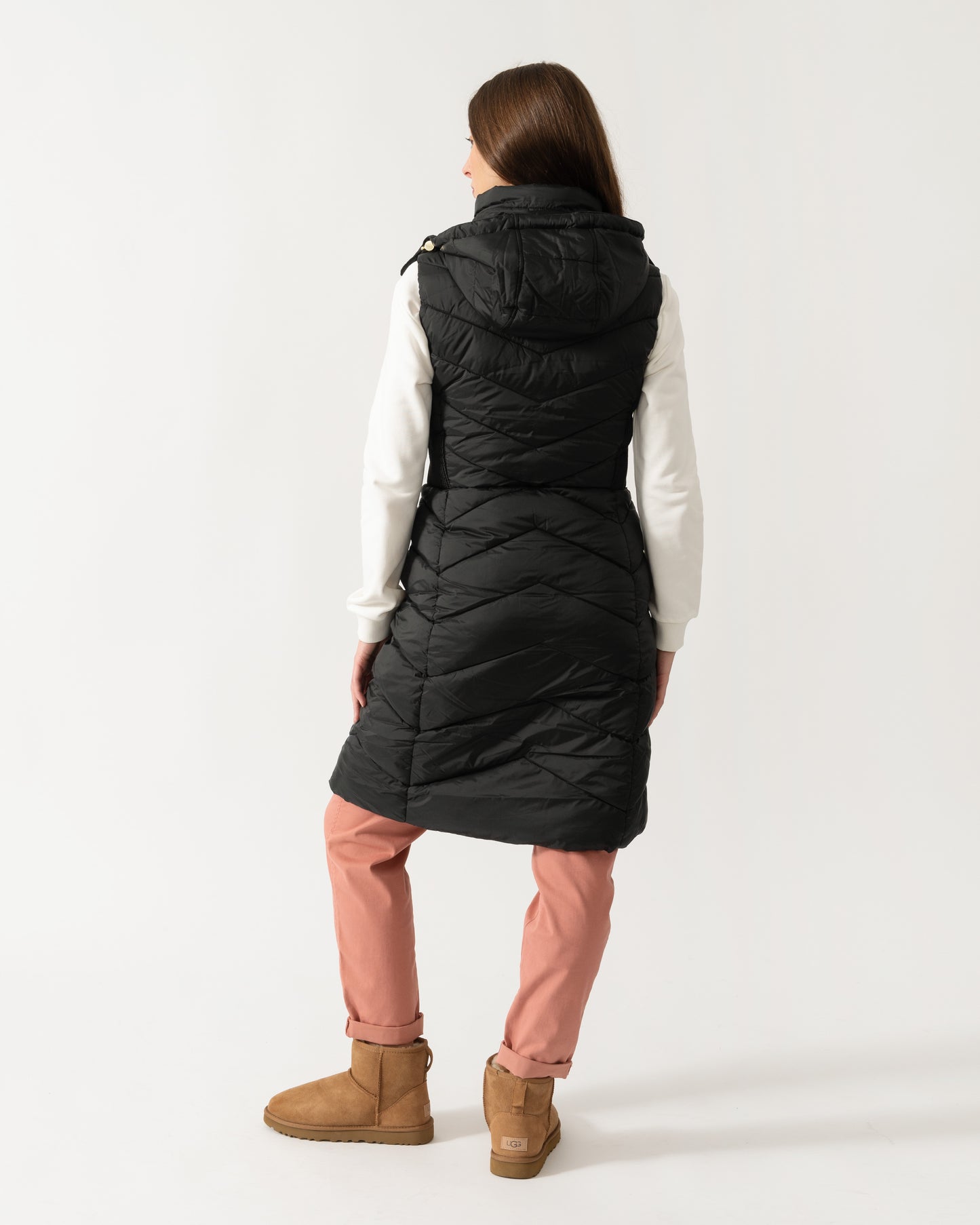 Joules Pembury Womens Long Gilet - Black