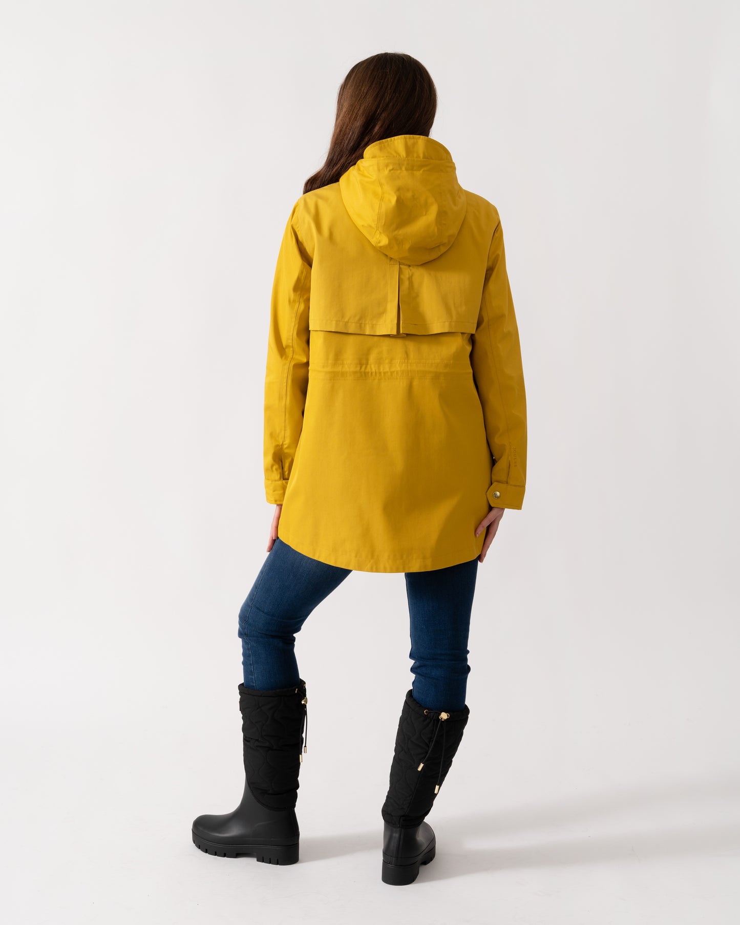Joules Portwell Womens Raincoat - Antique Gold