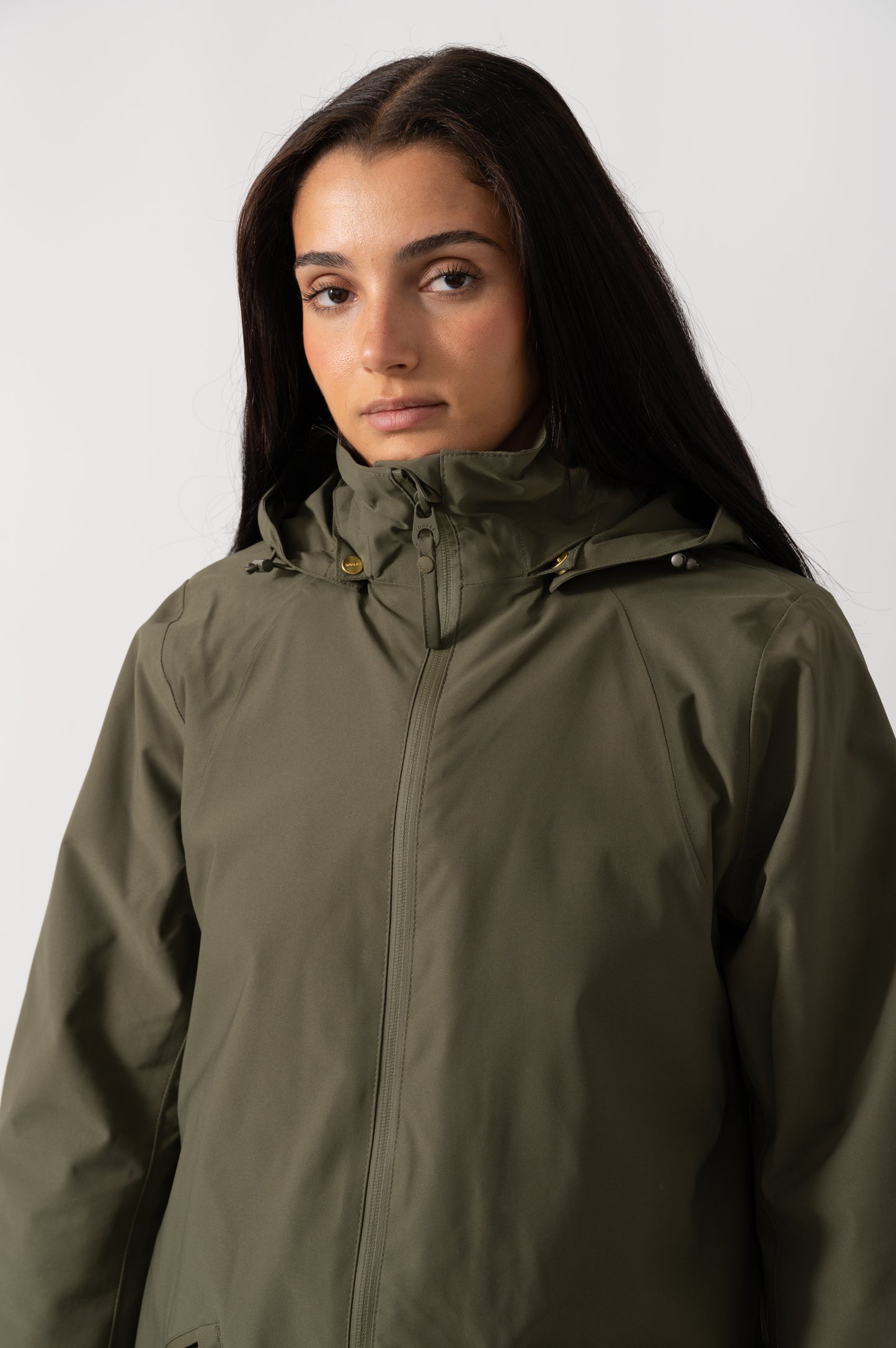 Joules Rainaway Womens Raincoat - Green Grapeleaf