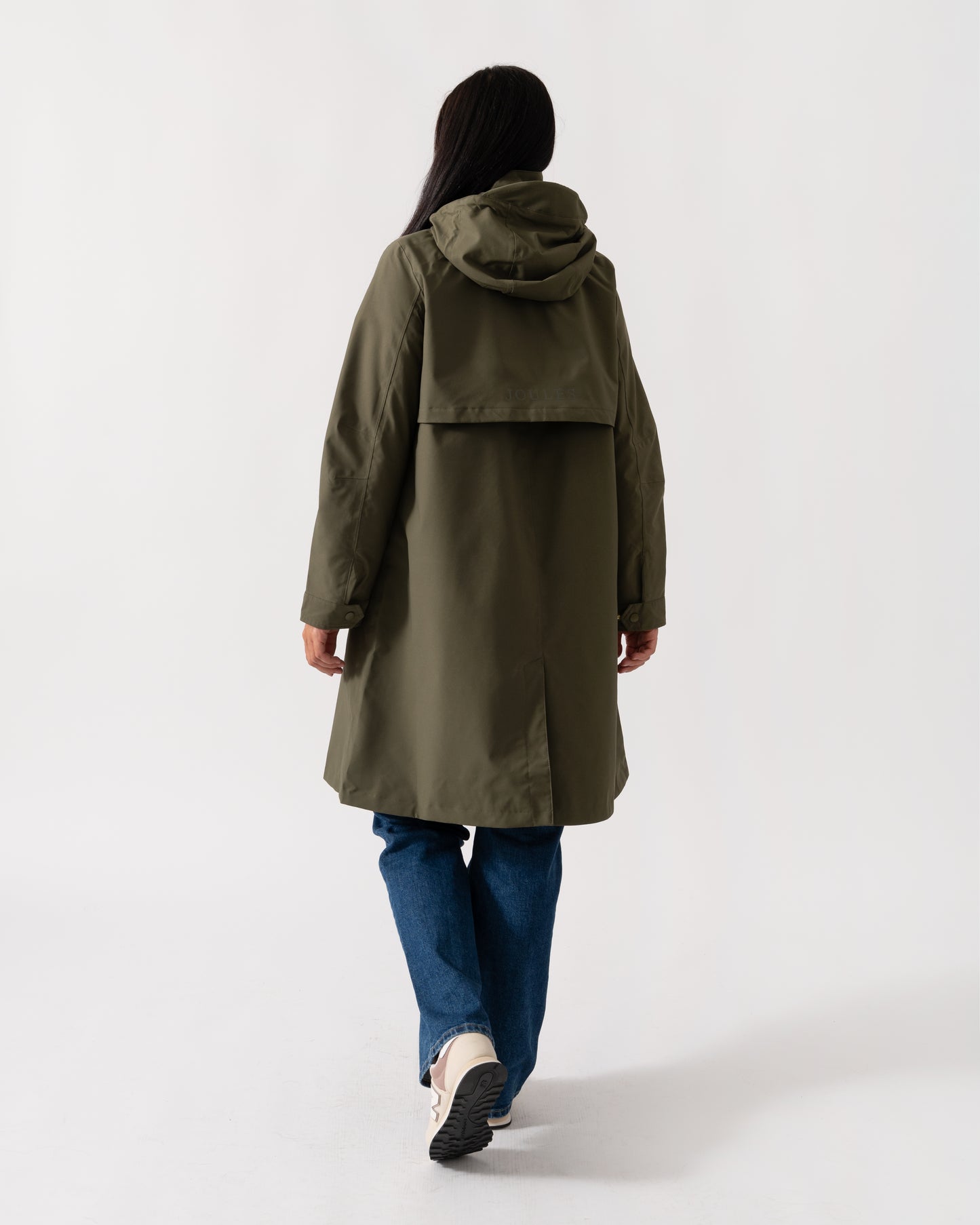Joules Rainaway Womens Raincoat - Green Grapeleaf
