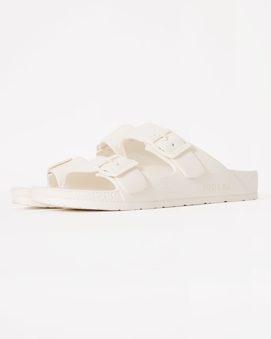 Joules Sunseeker Womens EVA Sliders - White