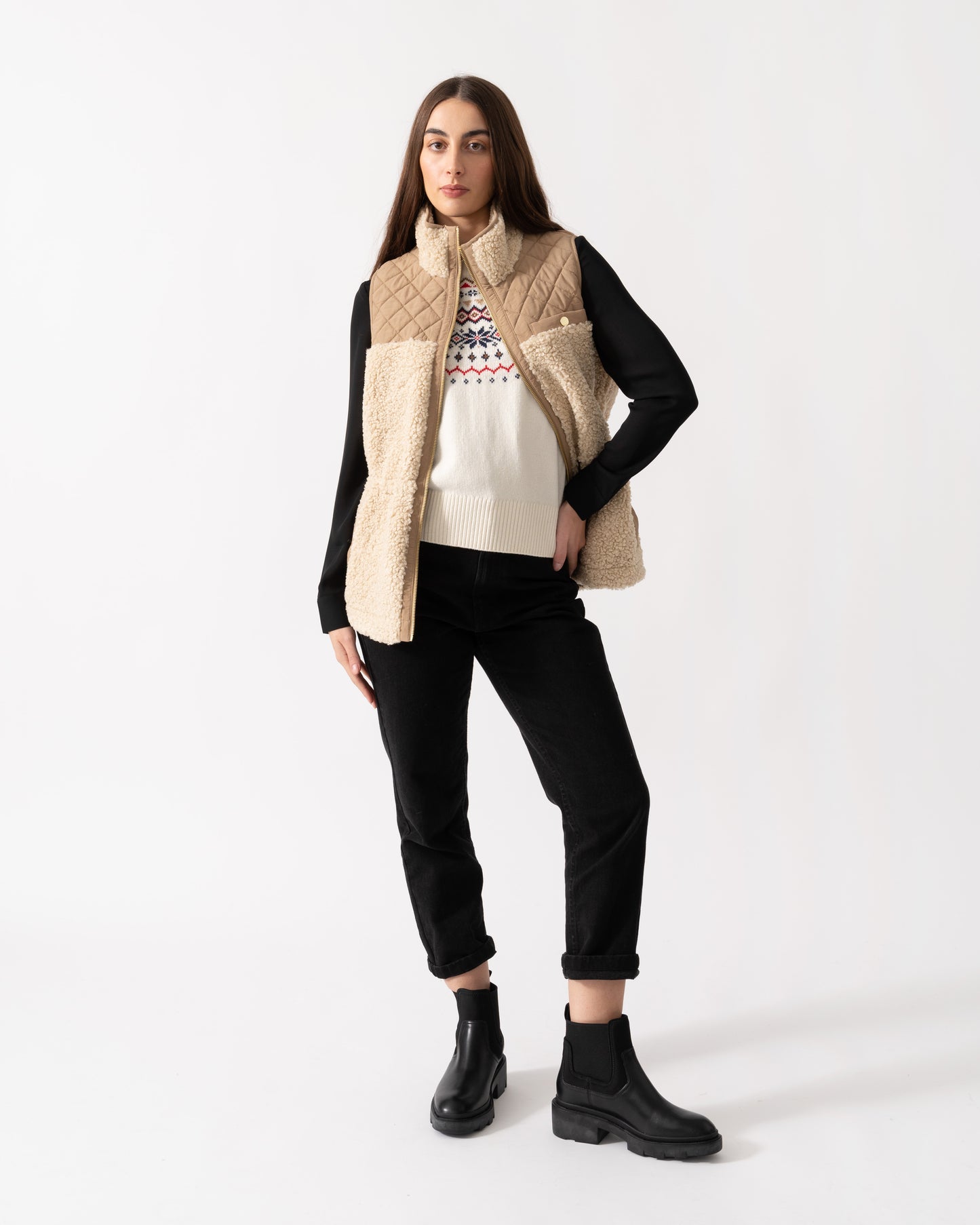 Joules Tadworth Womens Gilet - Cream