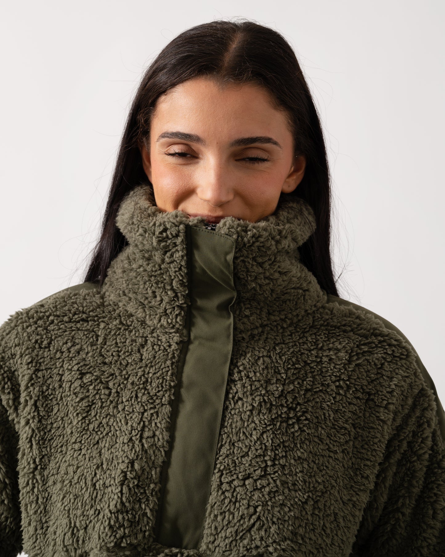 Joules Tilly Womens 1/4 Zip Fleece - Green