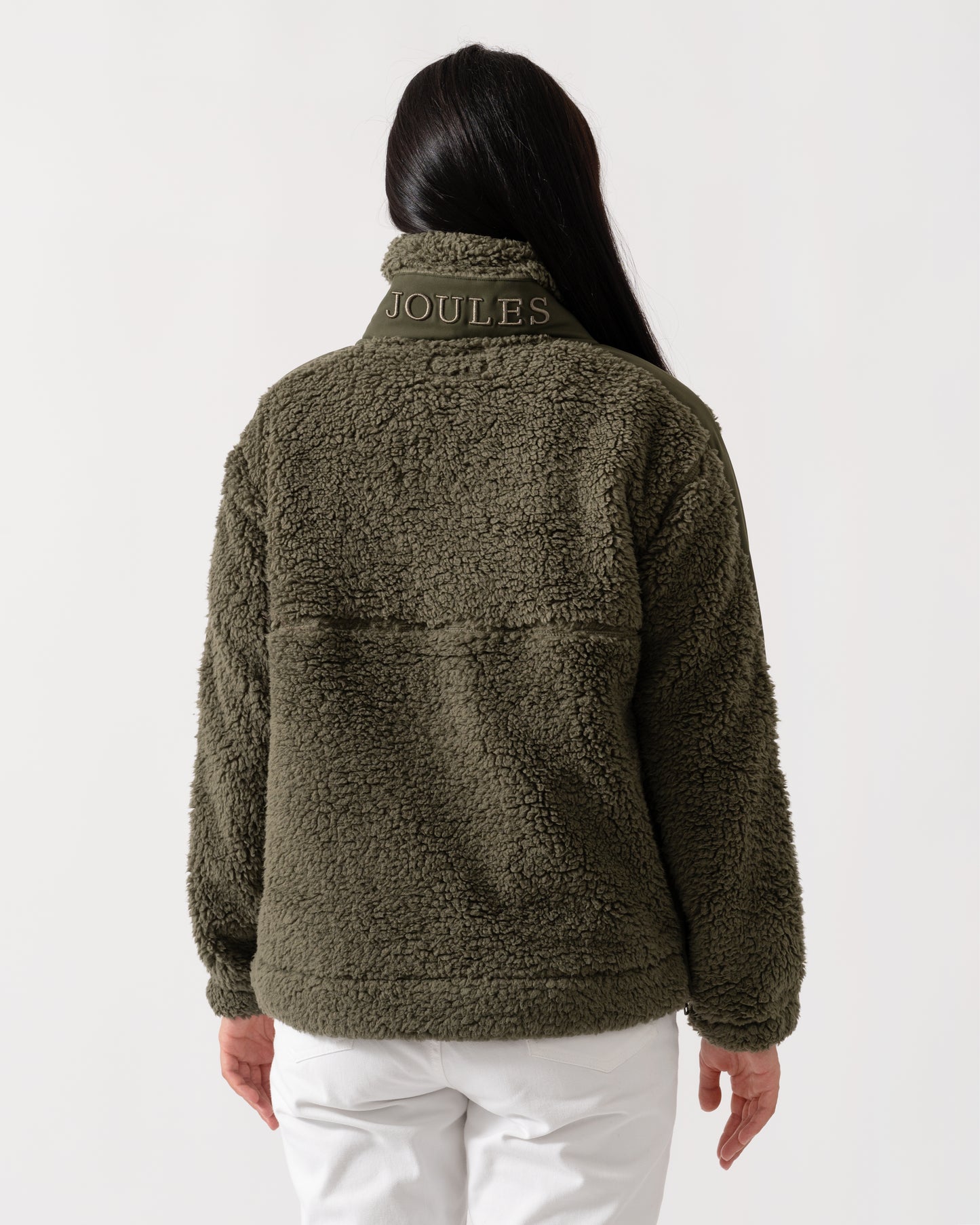 Joules Tilly Womens 1/4 Zip Fleece - Green