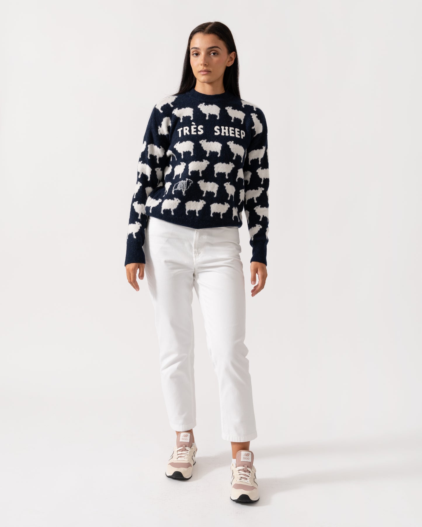 Joules Womens Sheep Jumper - Navy