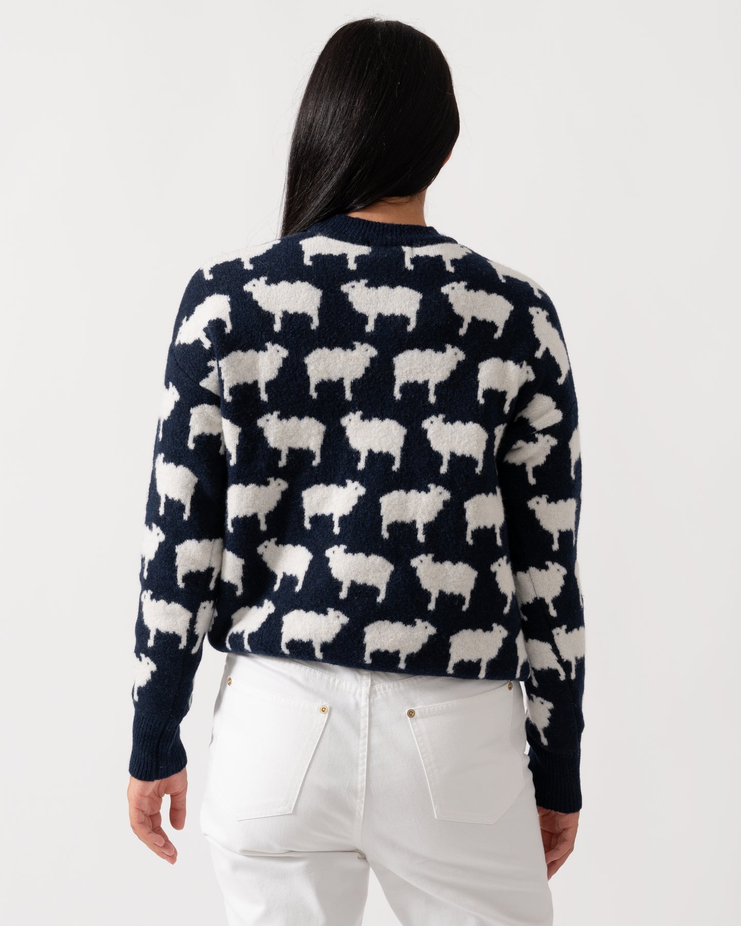Joules Womens Sheep Jumper - Navy