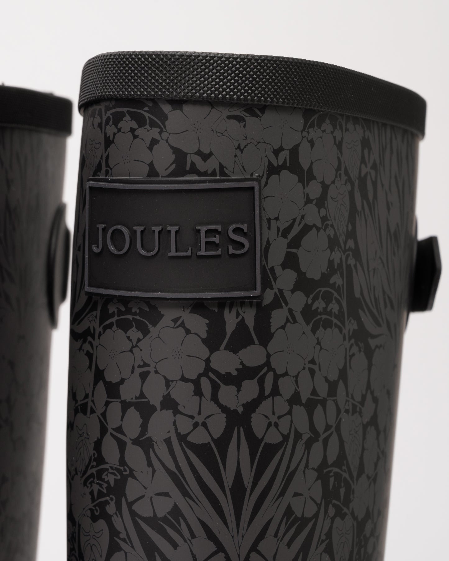 Joules Womens Tall Printed Welly - Black